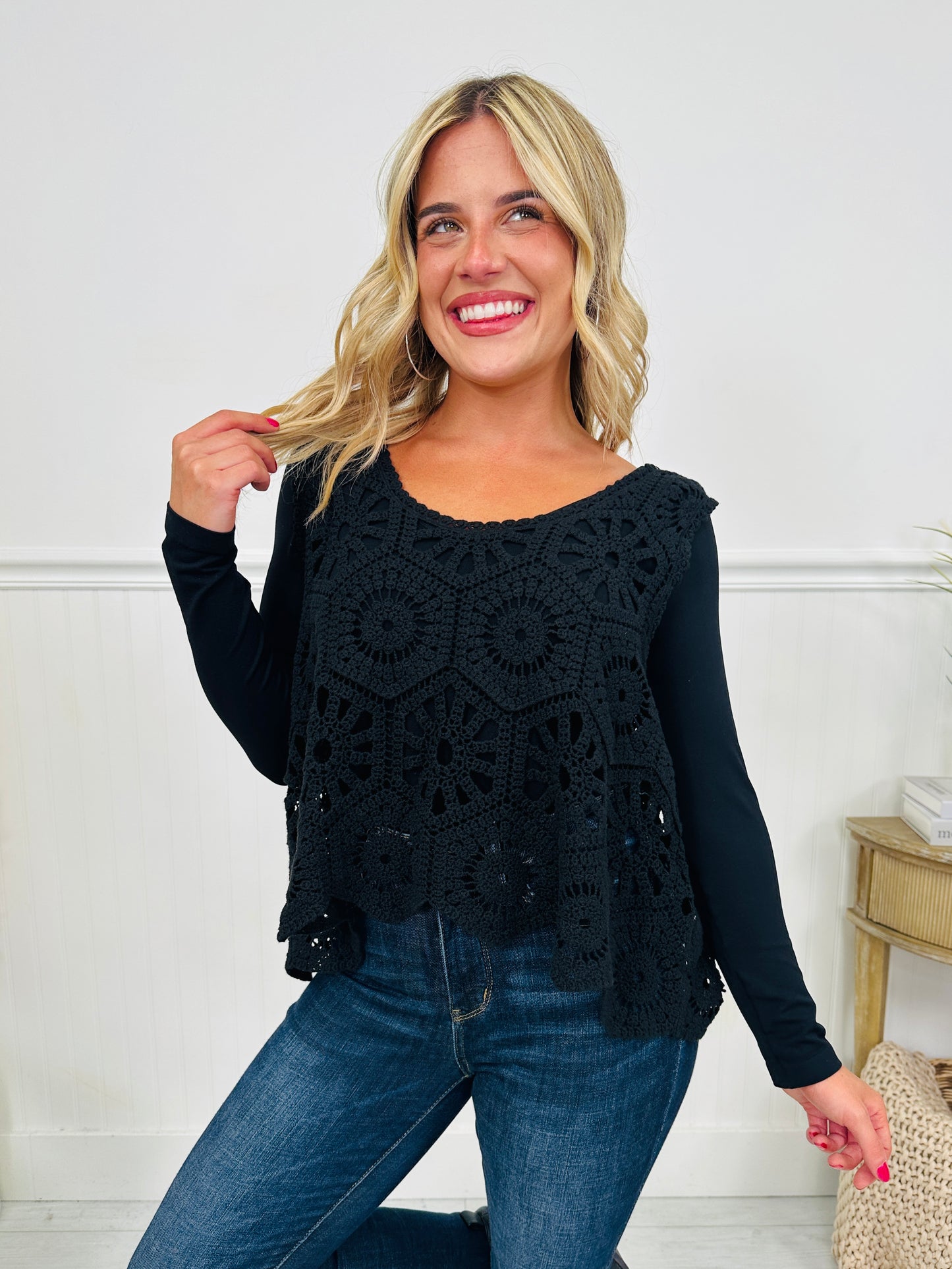 Crochet All Day Top-- Multiple Colors!