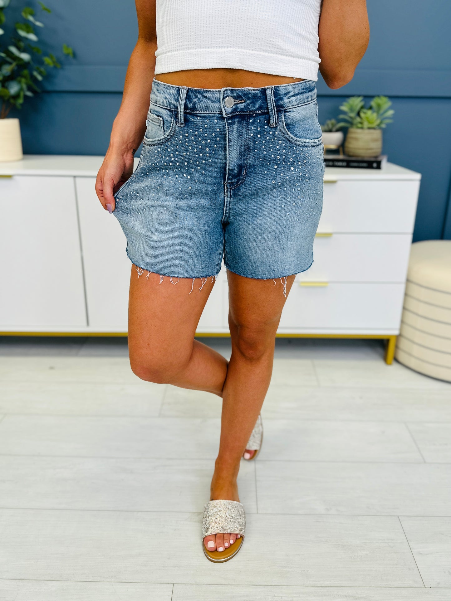 Judy Blue REG/CURVY Summer Sparkle Shorts