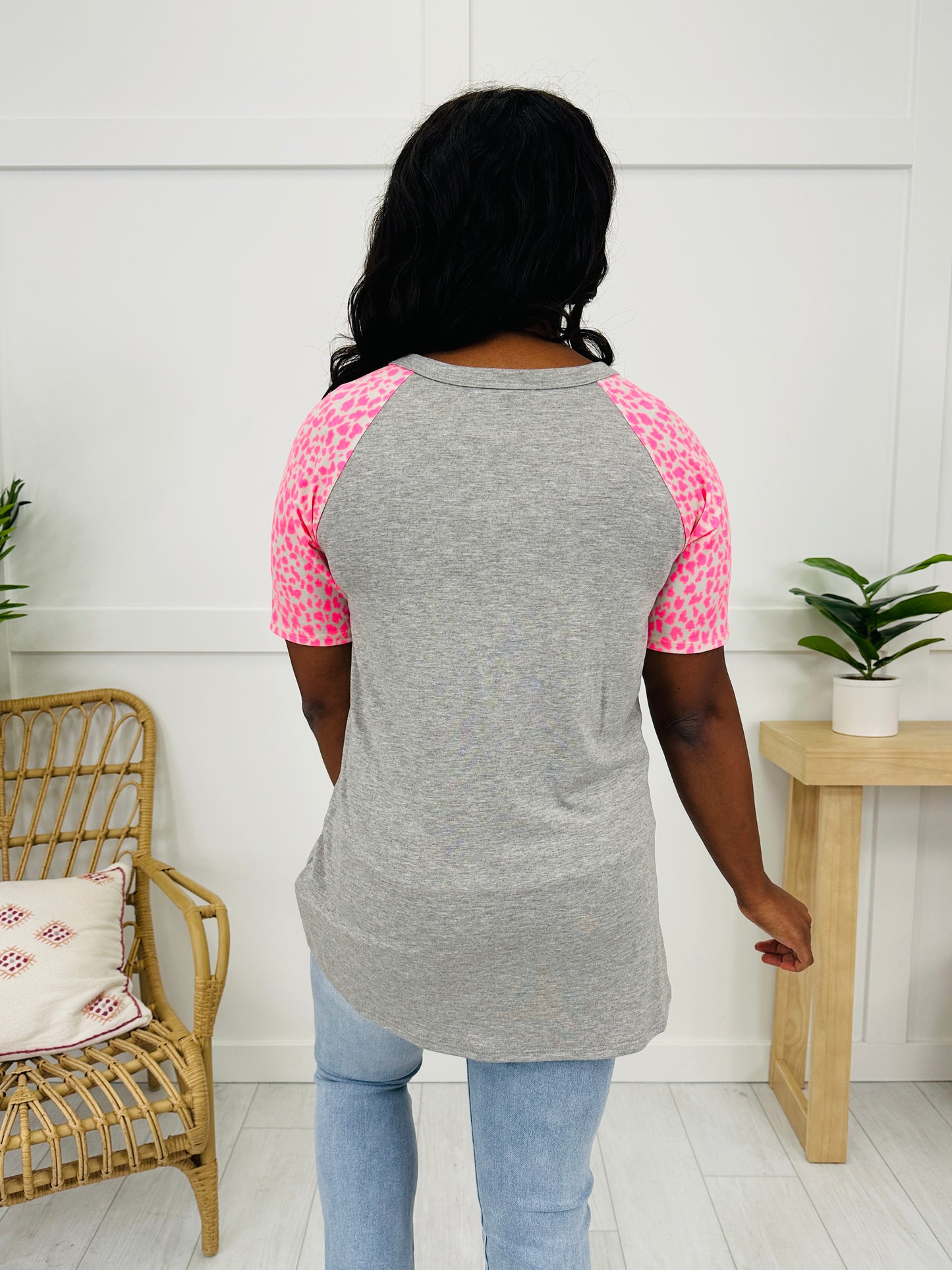 Spotted Sensation Top in H Grey