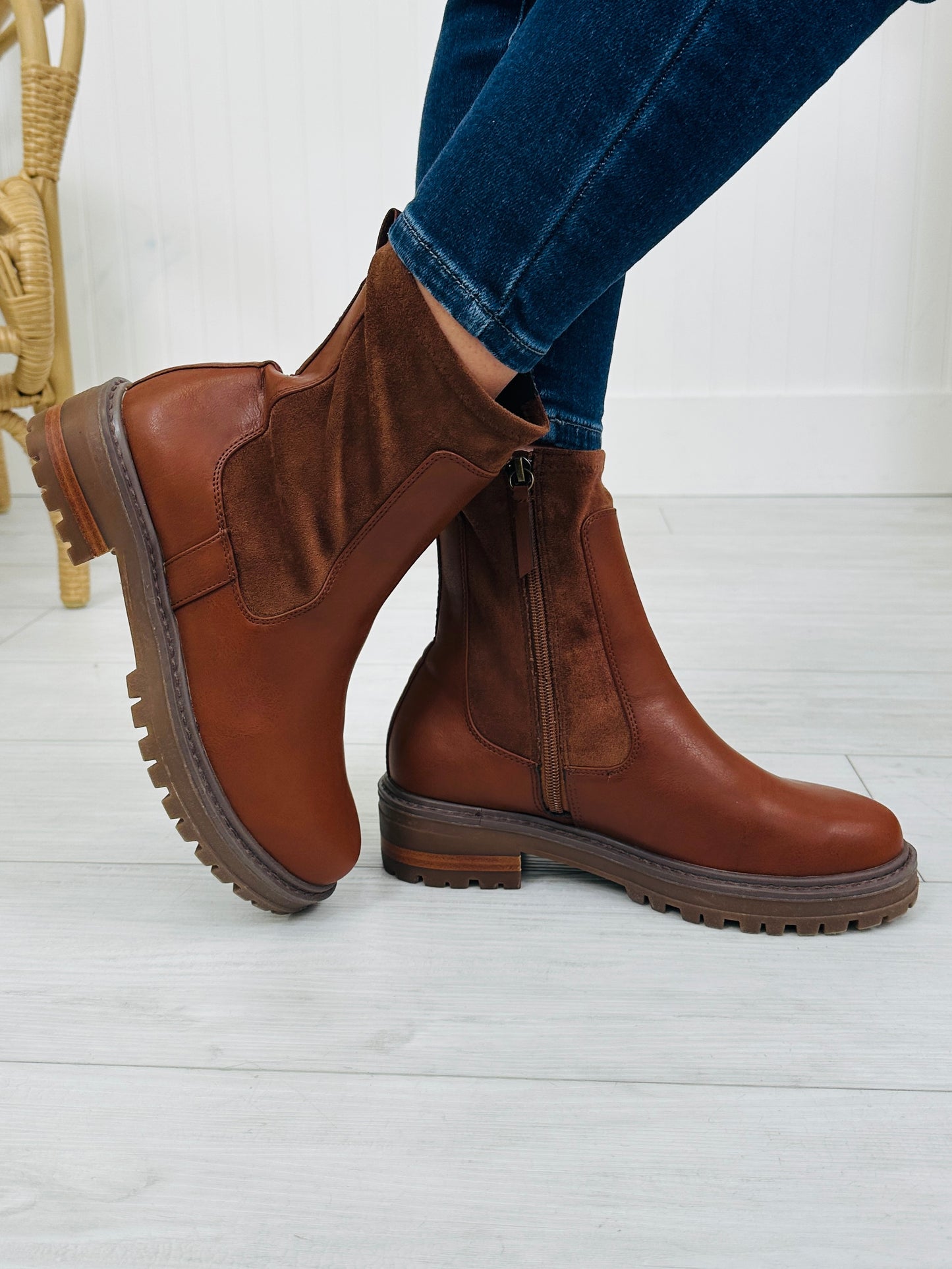 Midnight March Boots in Tan