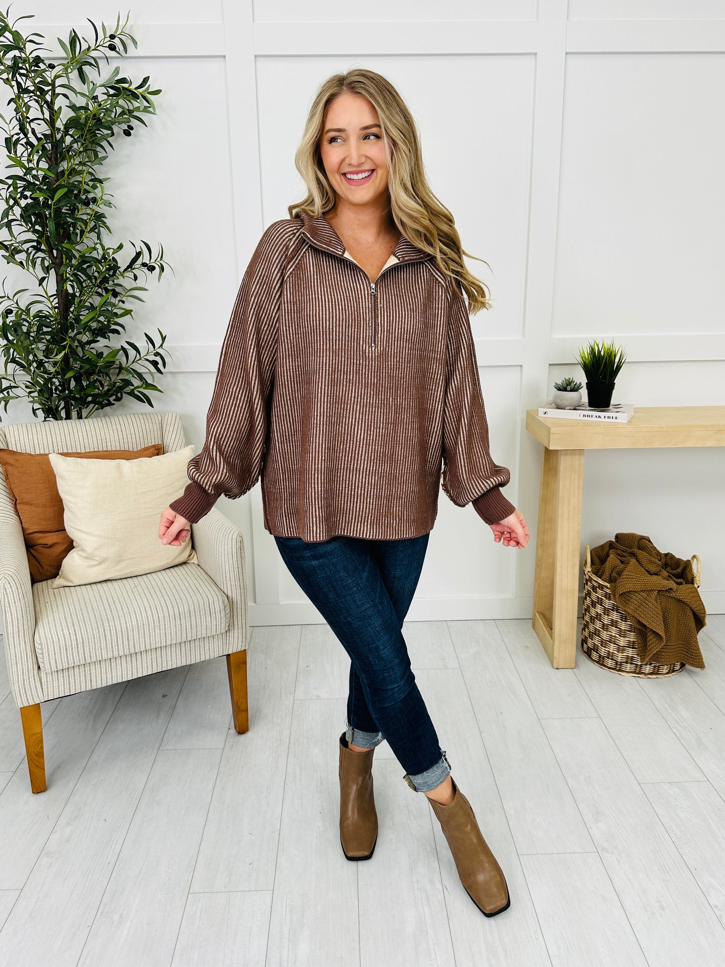 Zipped For Keeps Sweater- Multiple Colors!