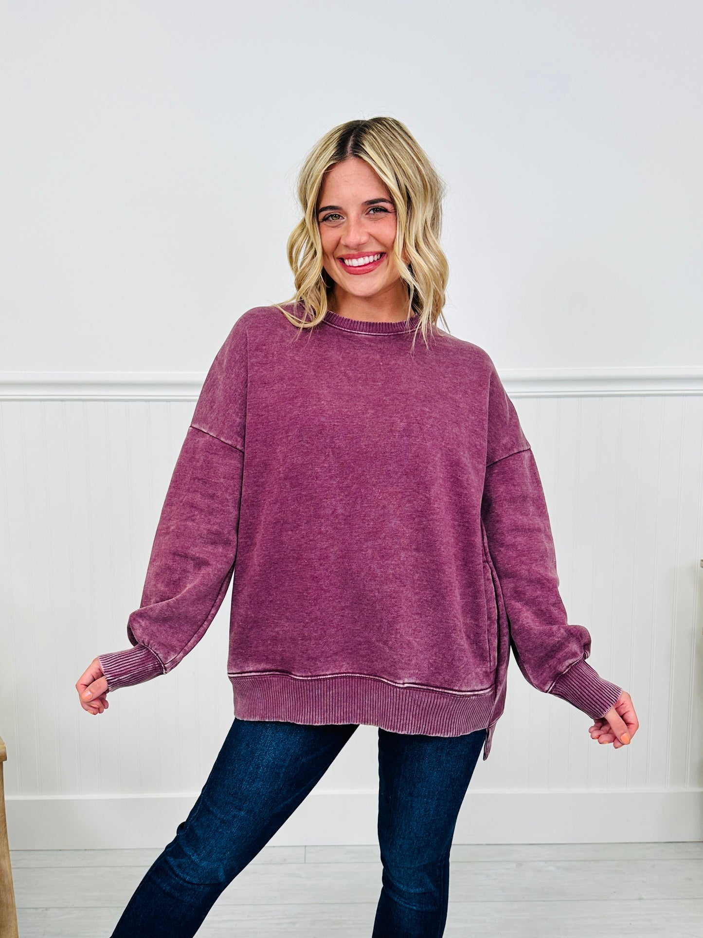 Falling Into Place Pullover- Multiple Colors!