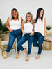 One Hundred Percent Chance Tummy Control Mom Jeans