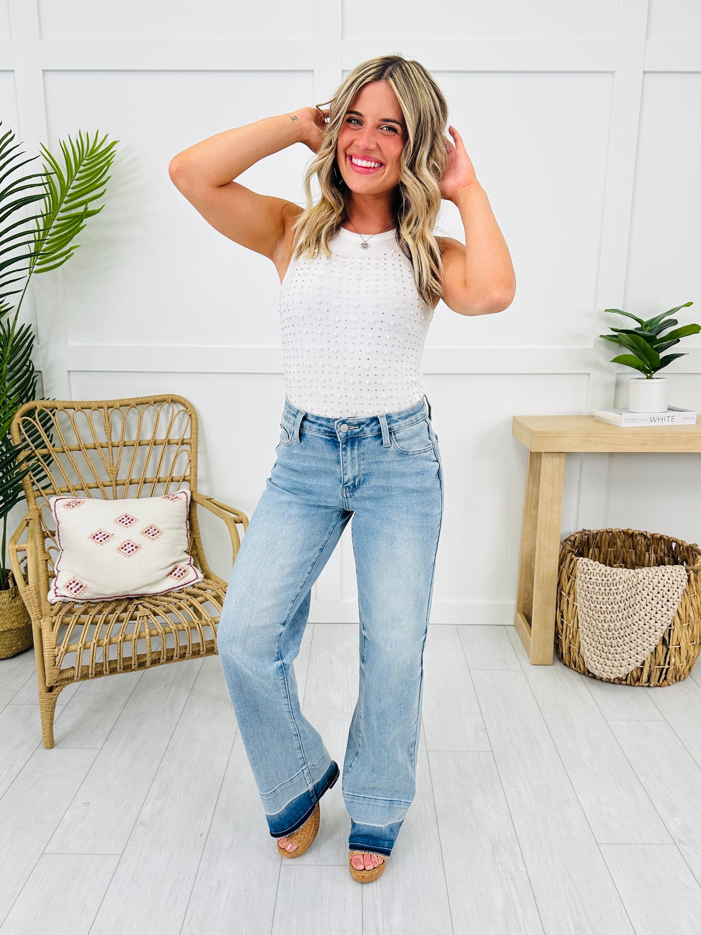 Judy Blue Release Your Inhibitions Wide Leg Jeans