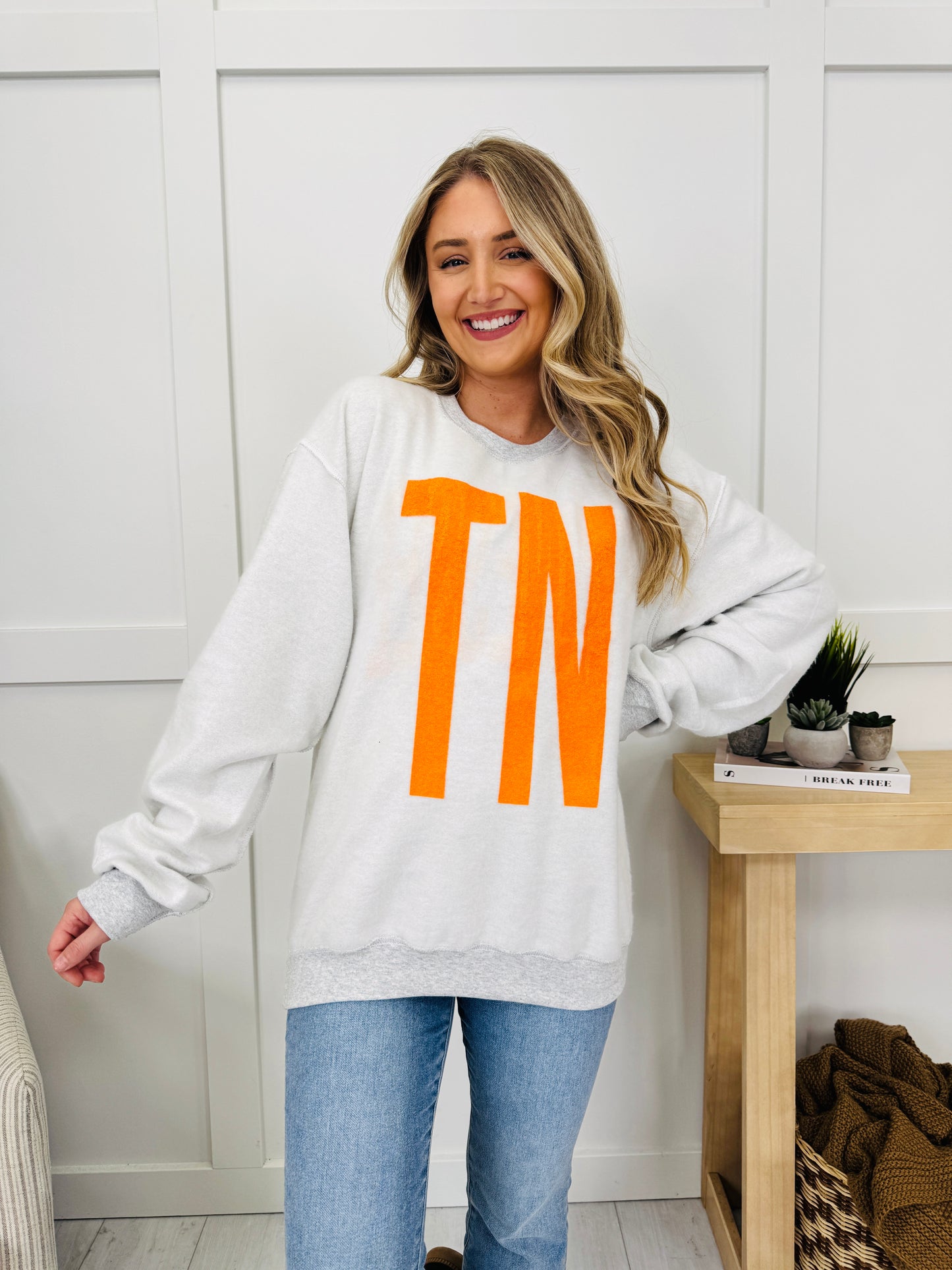 Tennessee Reversible TN Graphic Crewneck Sweatshirt