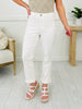 Judy Blue Perfect Match White Double Cuff Boyfriend Jeans in Reg/Curvy