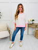 Better In Stripes Top In Pink Multi