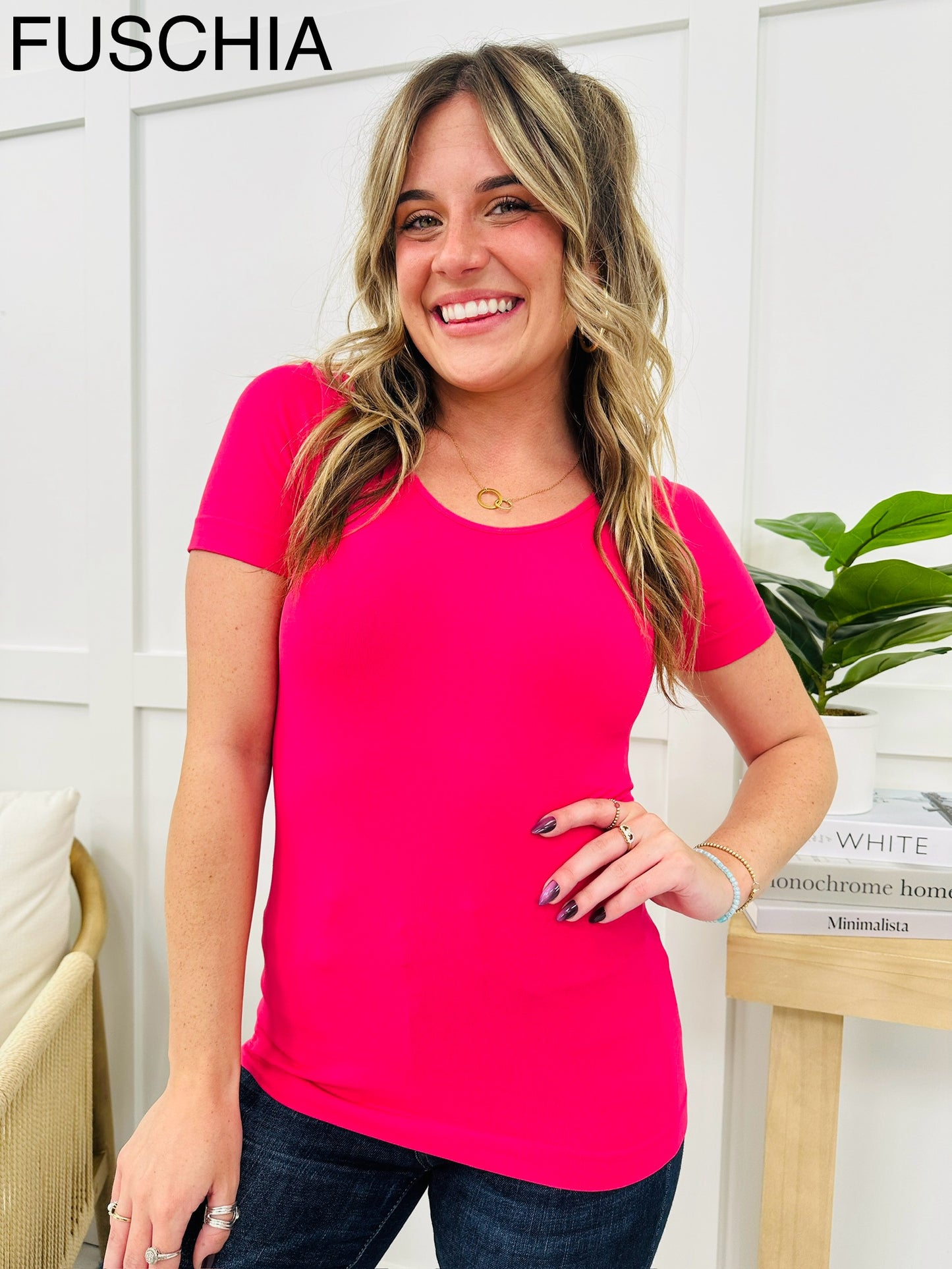 Seamless Reversible V Neck Shapewear Top- Multiple Colors!