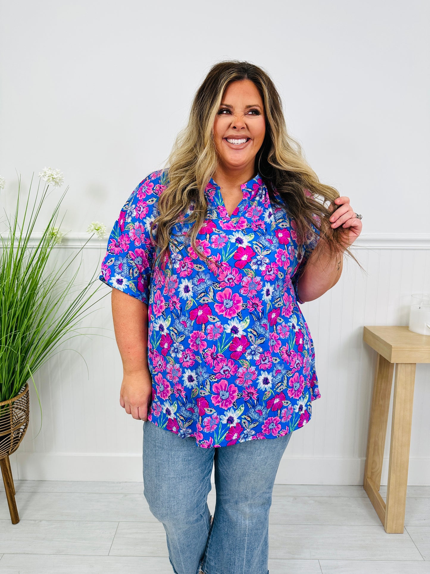 Radiate Sunshine Top in Key West Print