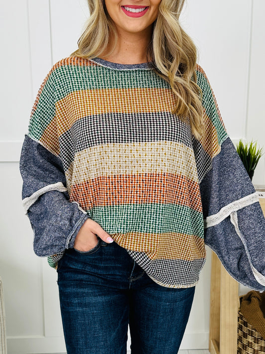 Striped With Chaos Top