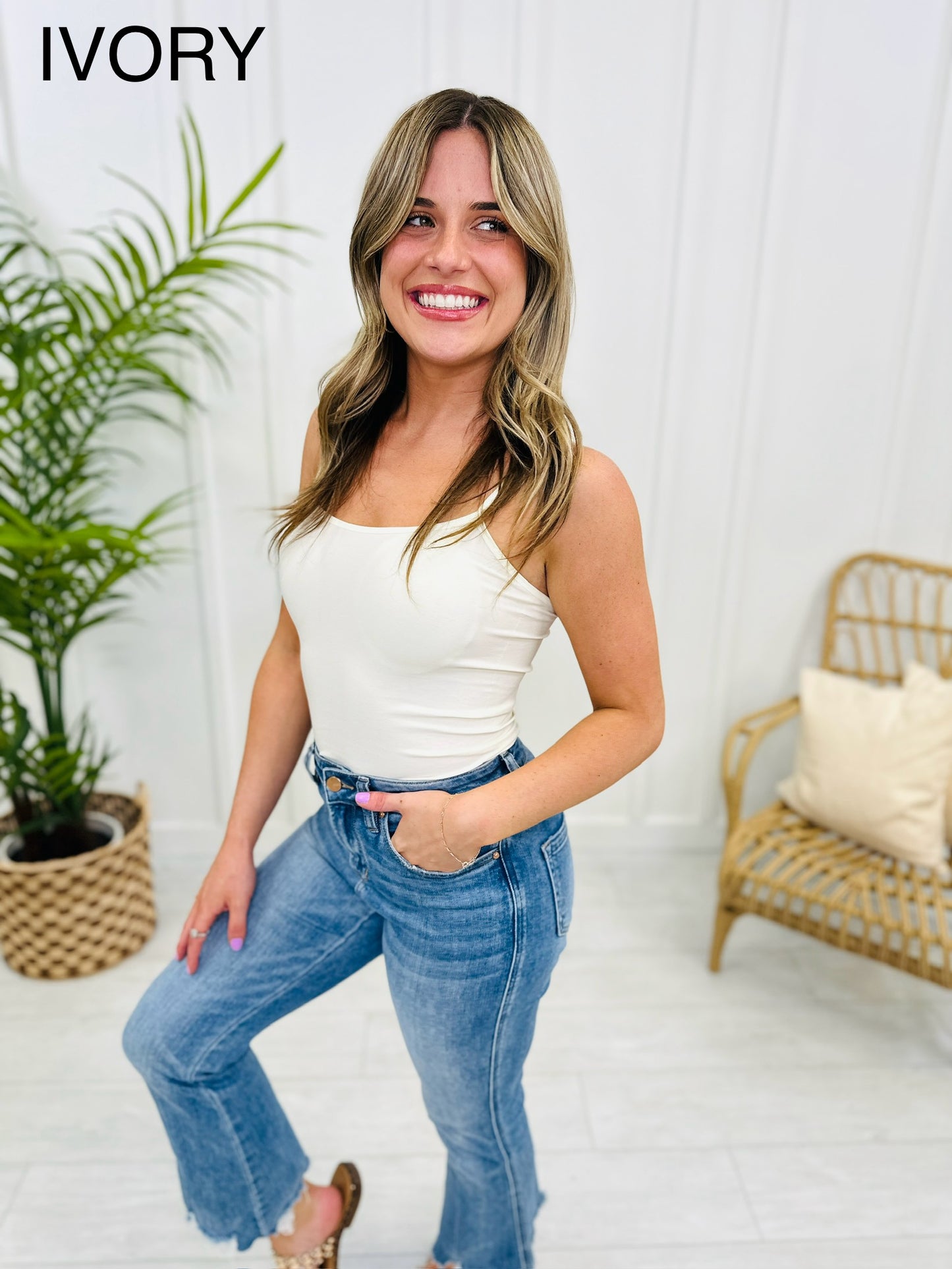 Shapewear Tank With Spaghetti Straps - Multiple Colors!