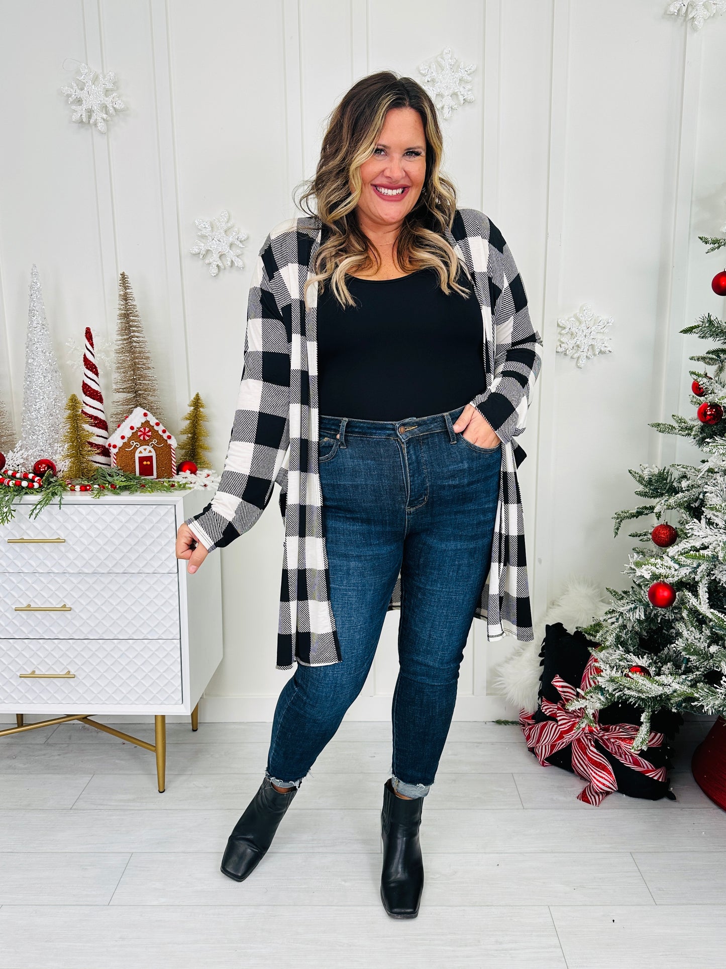 Checking It Twice Cardigan In Multiple Colors