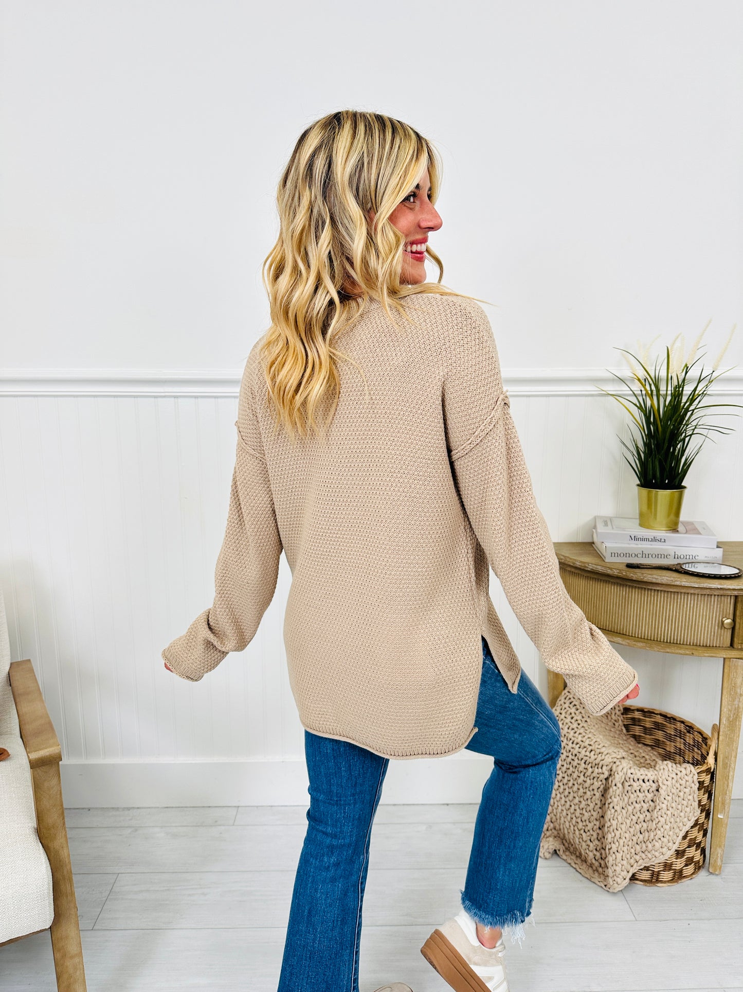 Reset Button Sweater- Multiple Colors!