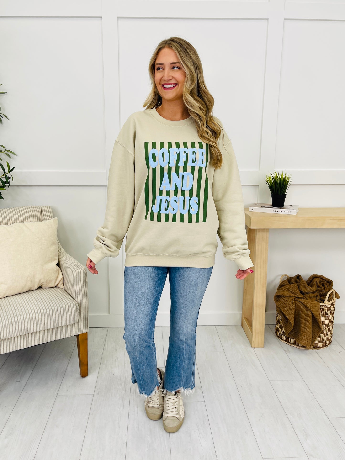 Coffee and Jesus Crewneck Sweatshirt