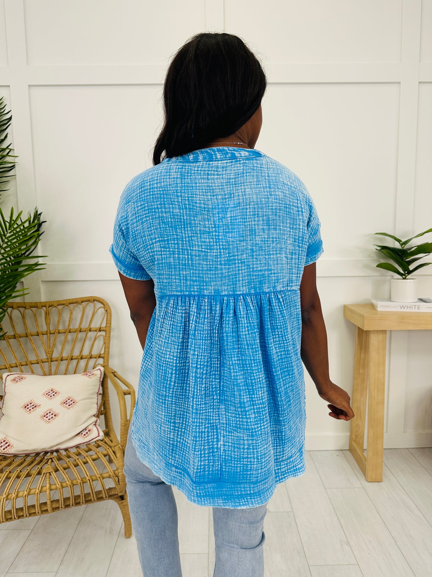 DOORBUSTER! Buttoned in Style Top- Multiple Colors!