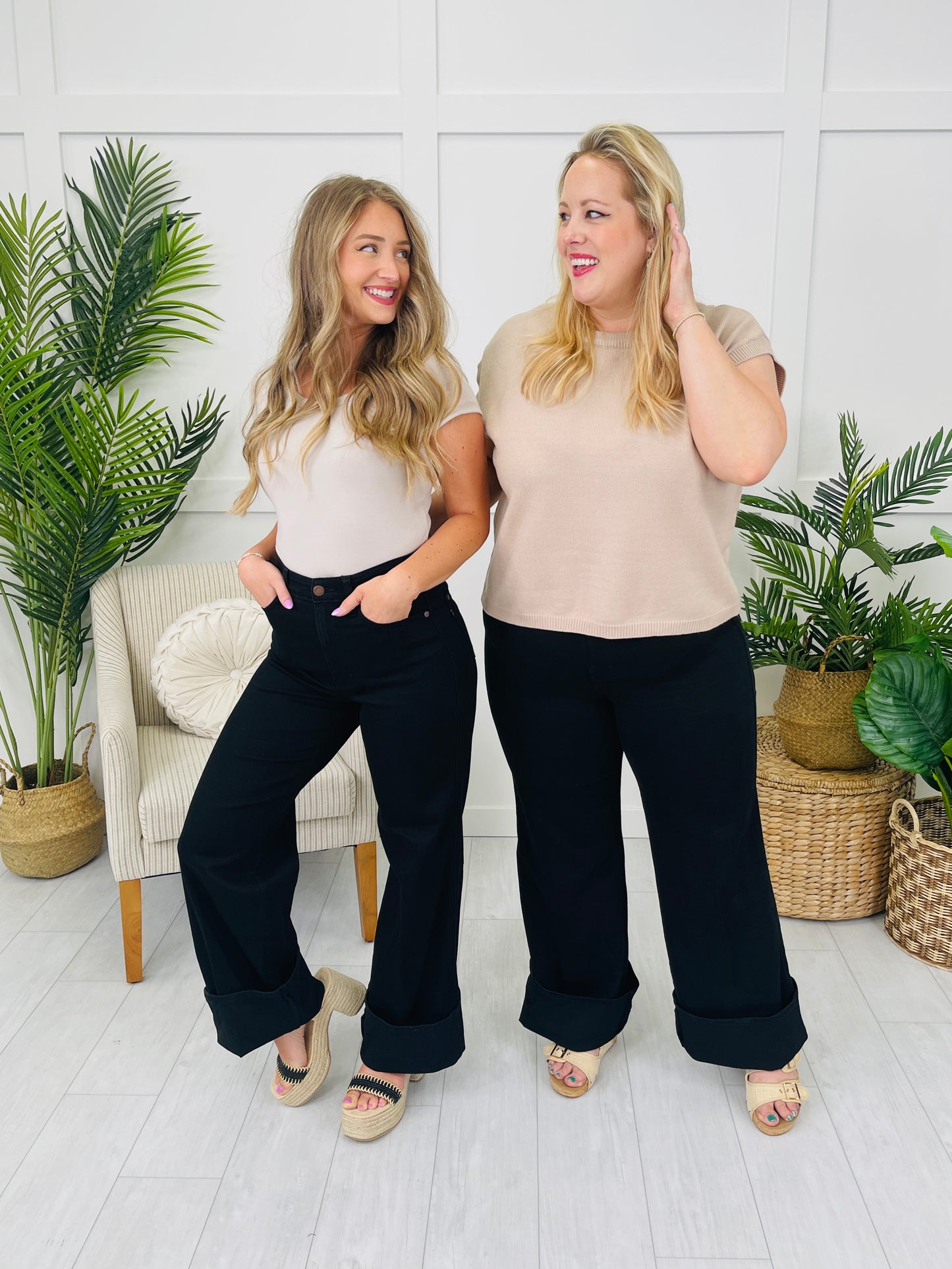 Judy Blue Cool Intentions Retro Wide Leg Jeans
