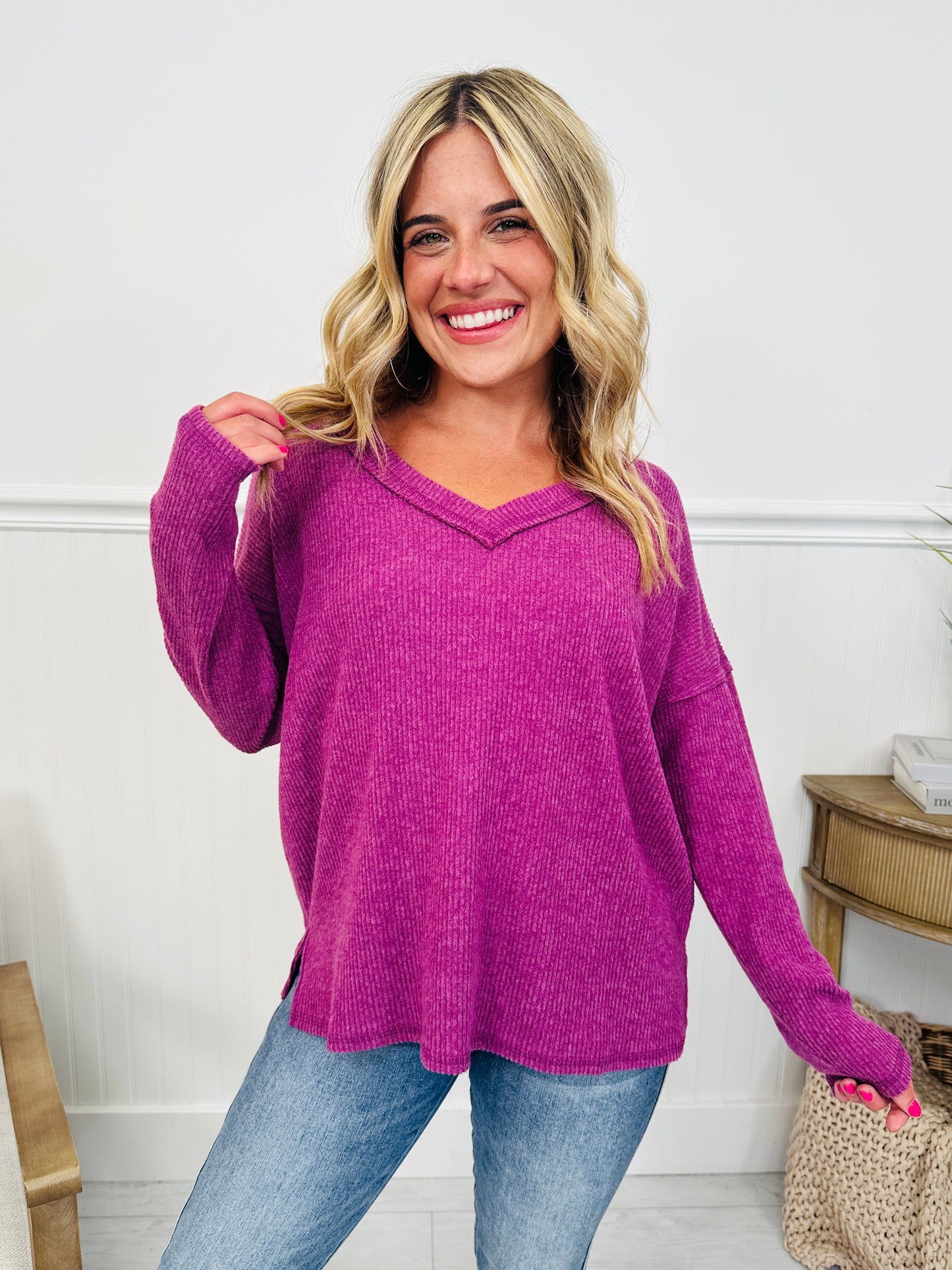 Stay Cozy Top- Multiple Colors!