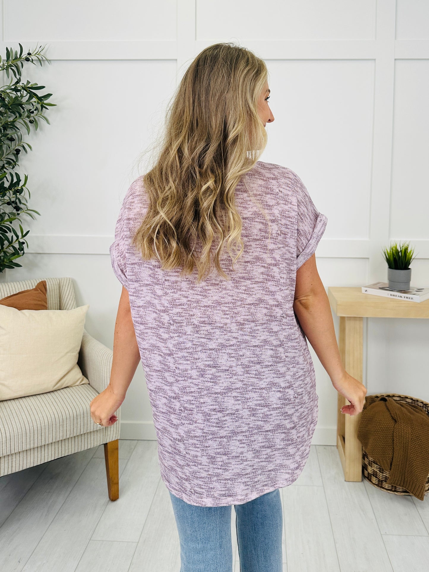 Shoreline Pocket Top in Lavender