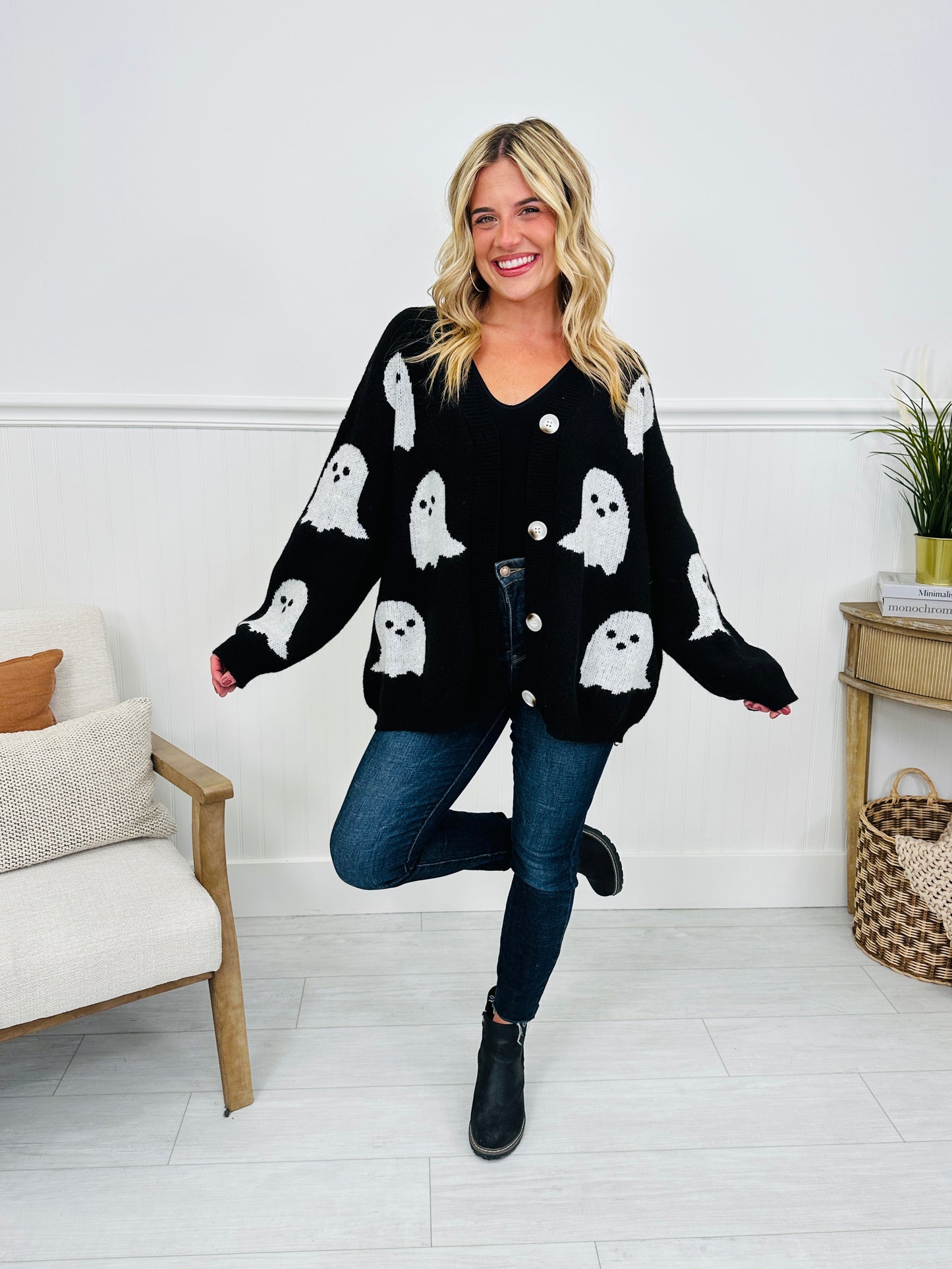 Ghostly Greetings Cardigan