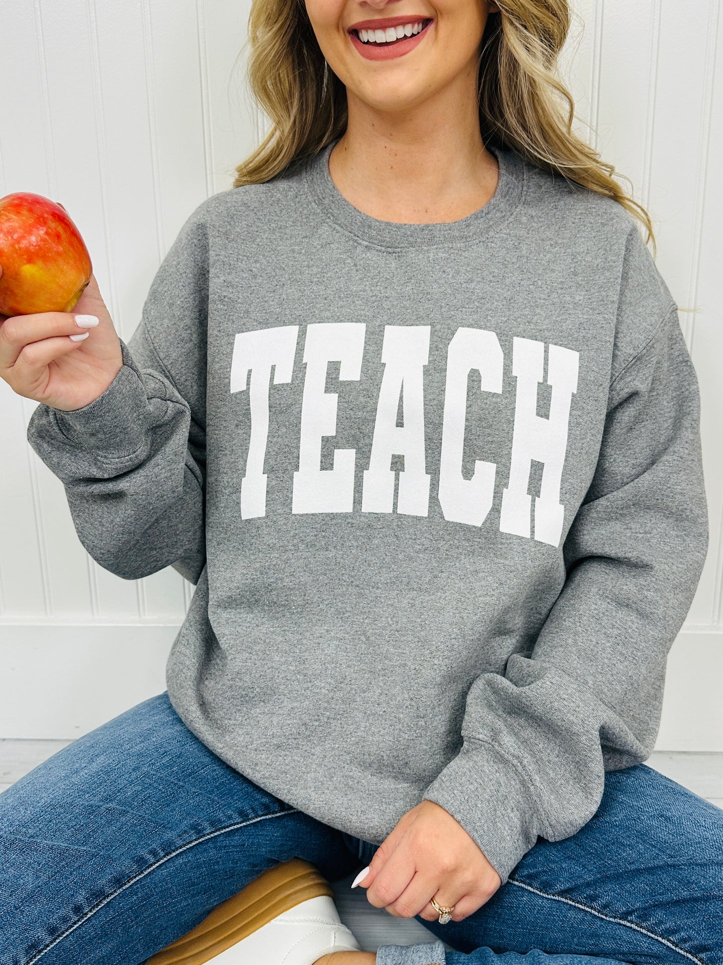 Teach Graphic Sweatshirt--Multiple Colors!