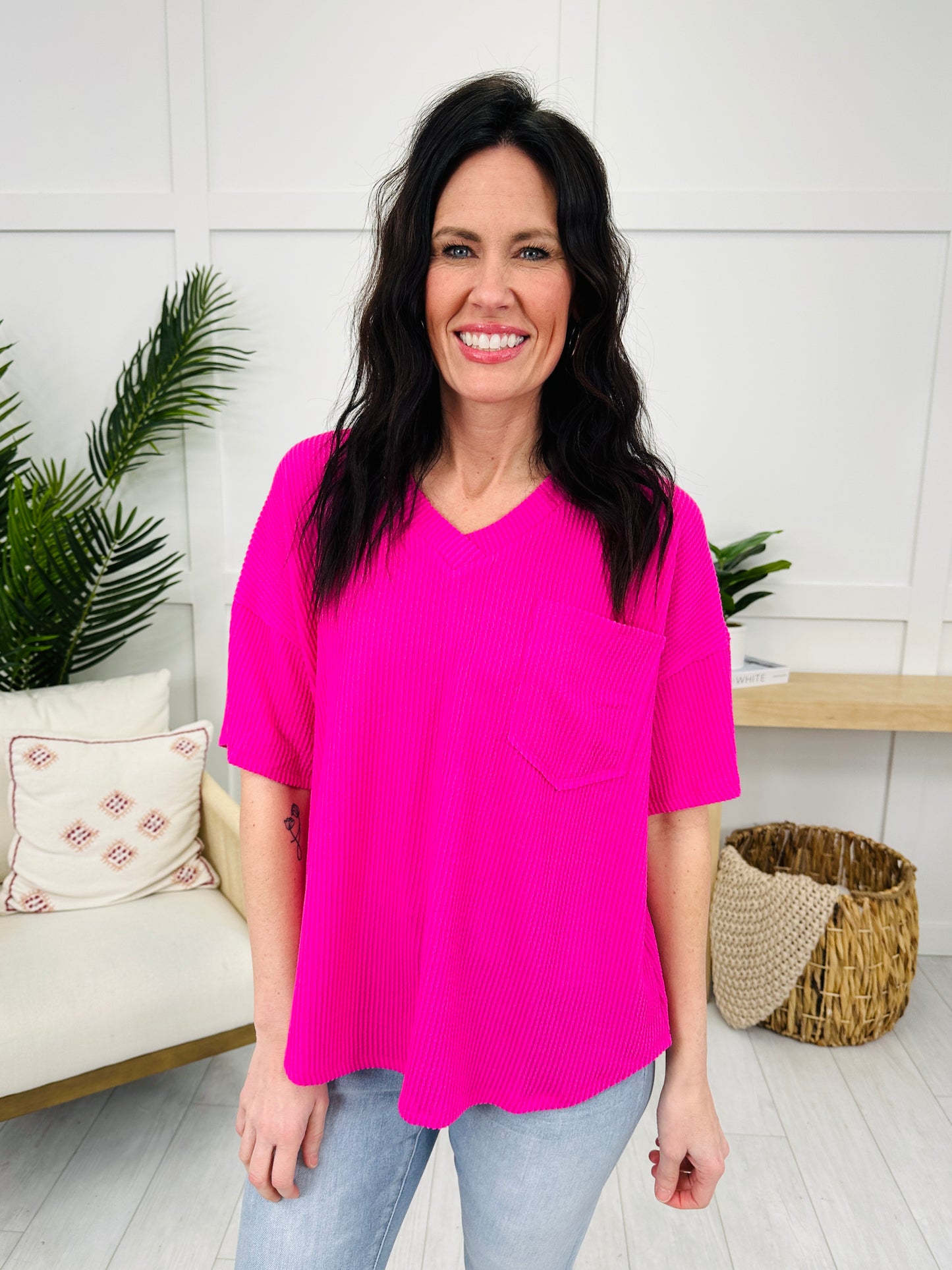 Confidence On Repeat Top- Multiple Colors!