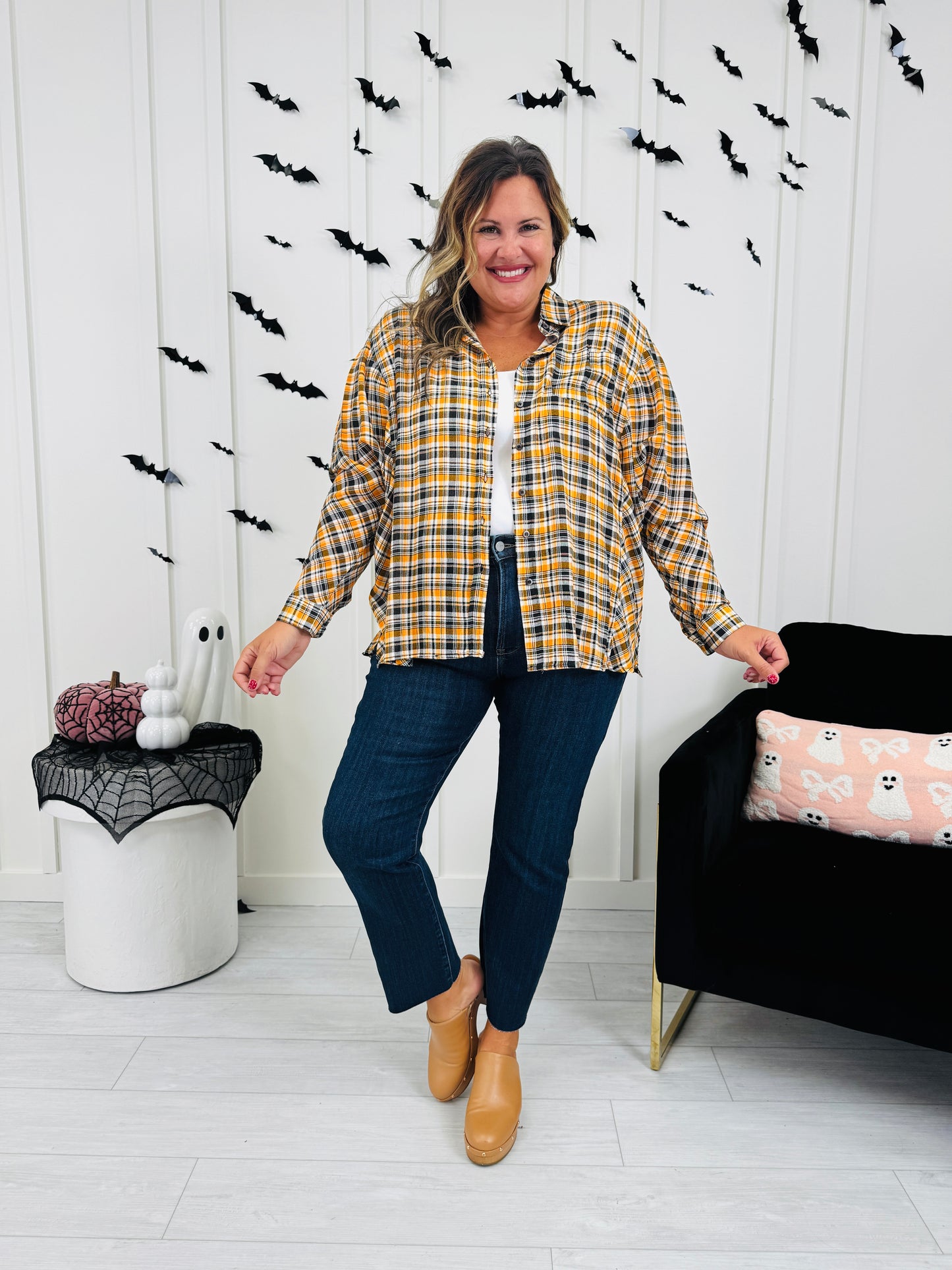 Golden Hour Charm Flannel In Sunrise