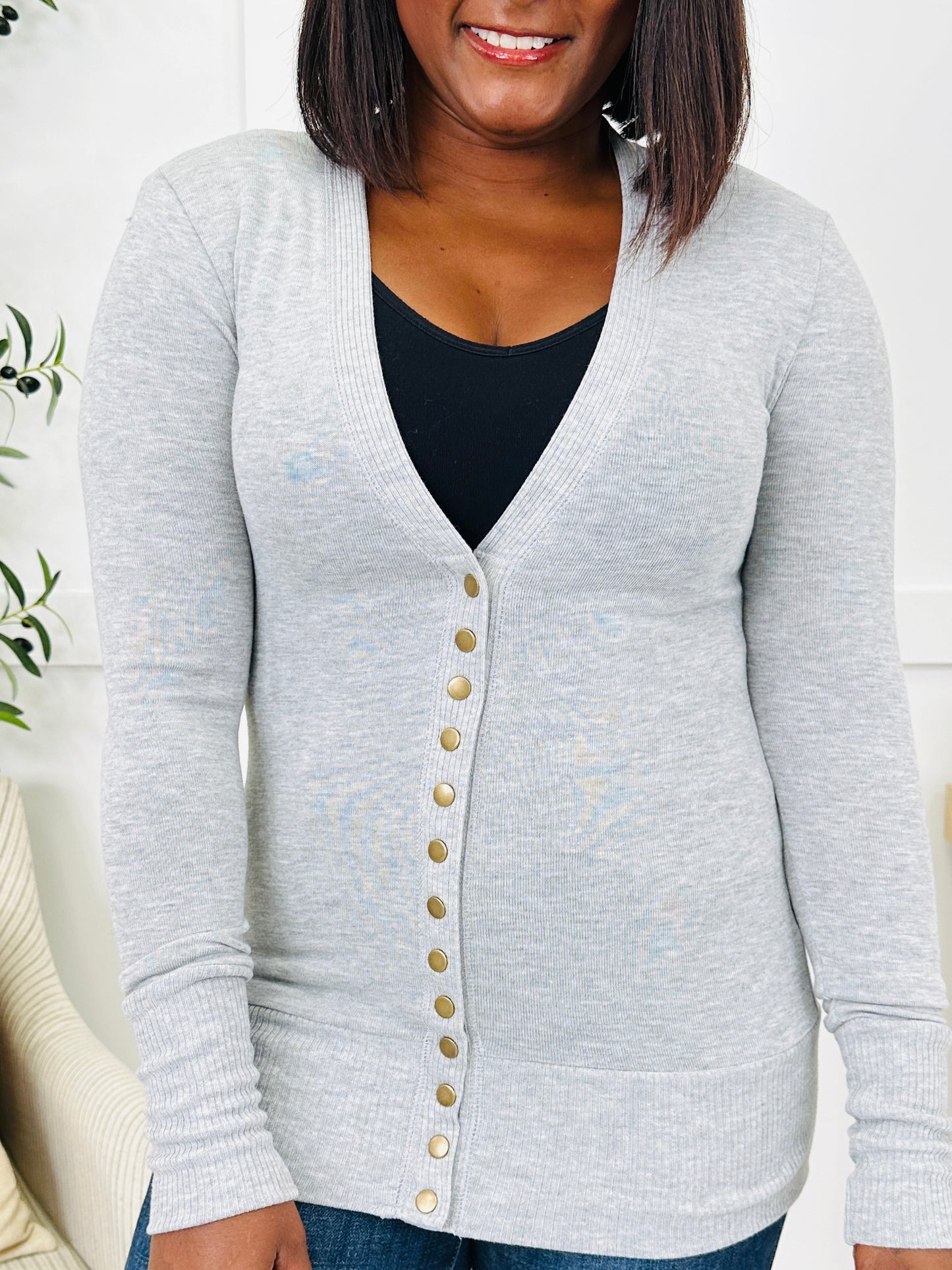 DOORBUSTER! Snap Decision Cardigan- Multiple Colors!