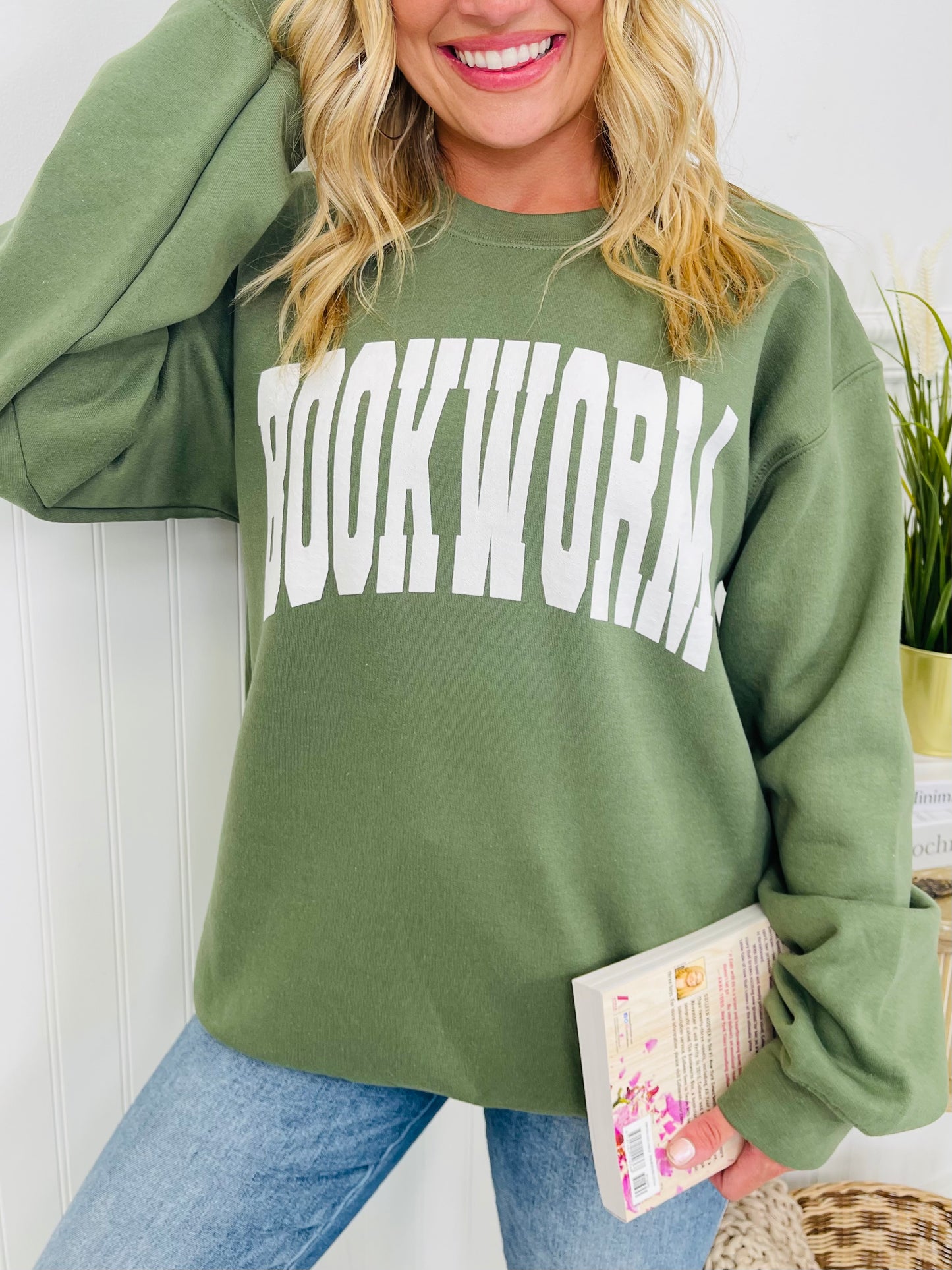 Bookworm Graphic Sweatshirt- Multiple Colors!