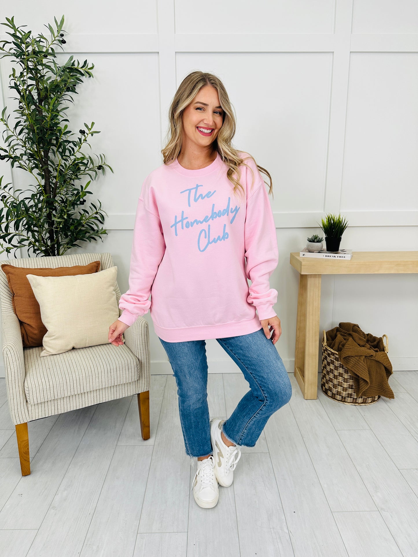 The Homebody Club Graphic Crewneck Sweatshirt--Multiple Colors!