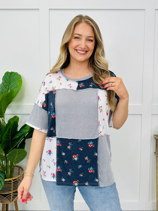 The Garden Patch Top In Grey