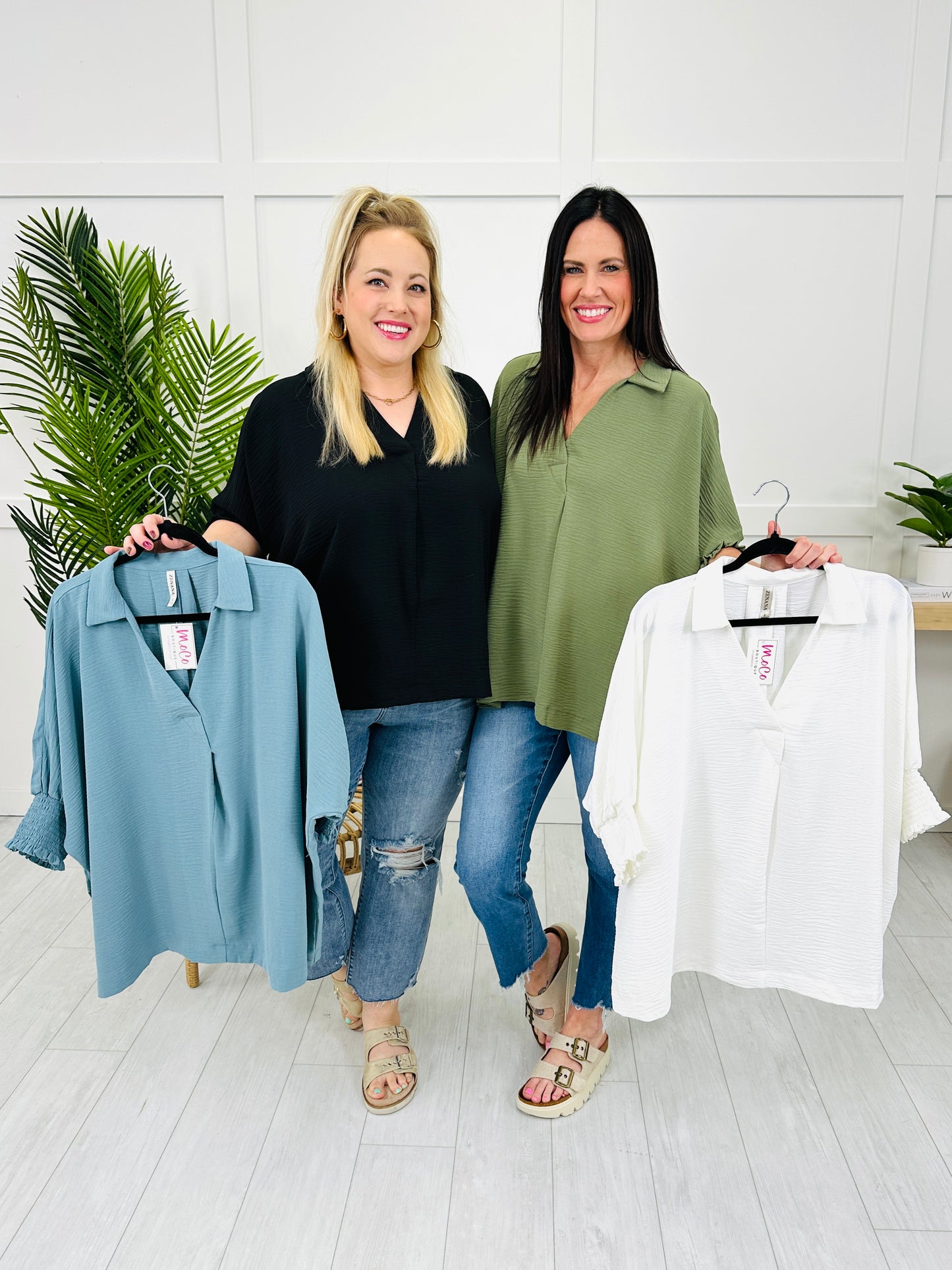 DOORBUSTER! Collar Me Cozy Top- Multiple Colors!