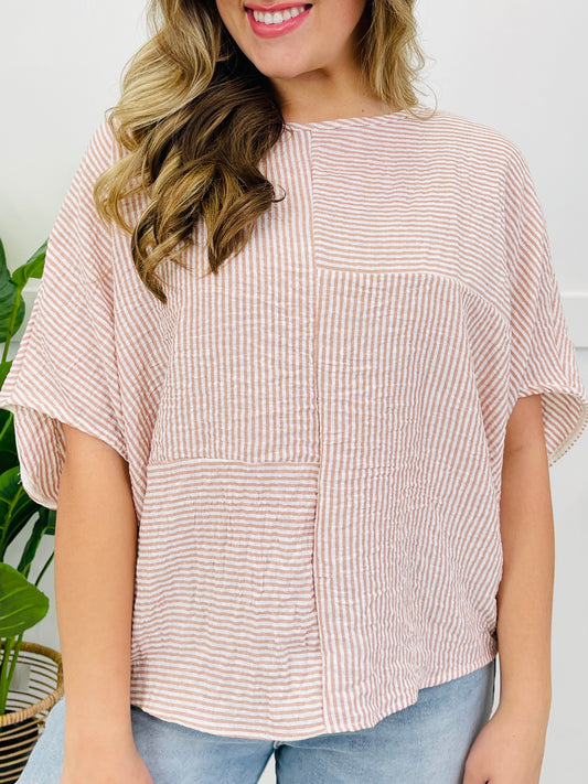 The Coastal Panel Top In Terracotta