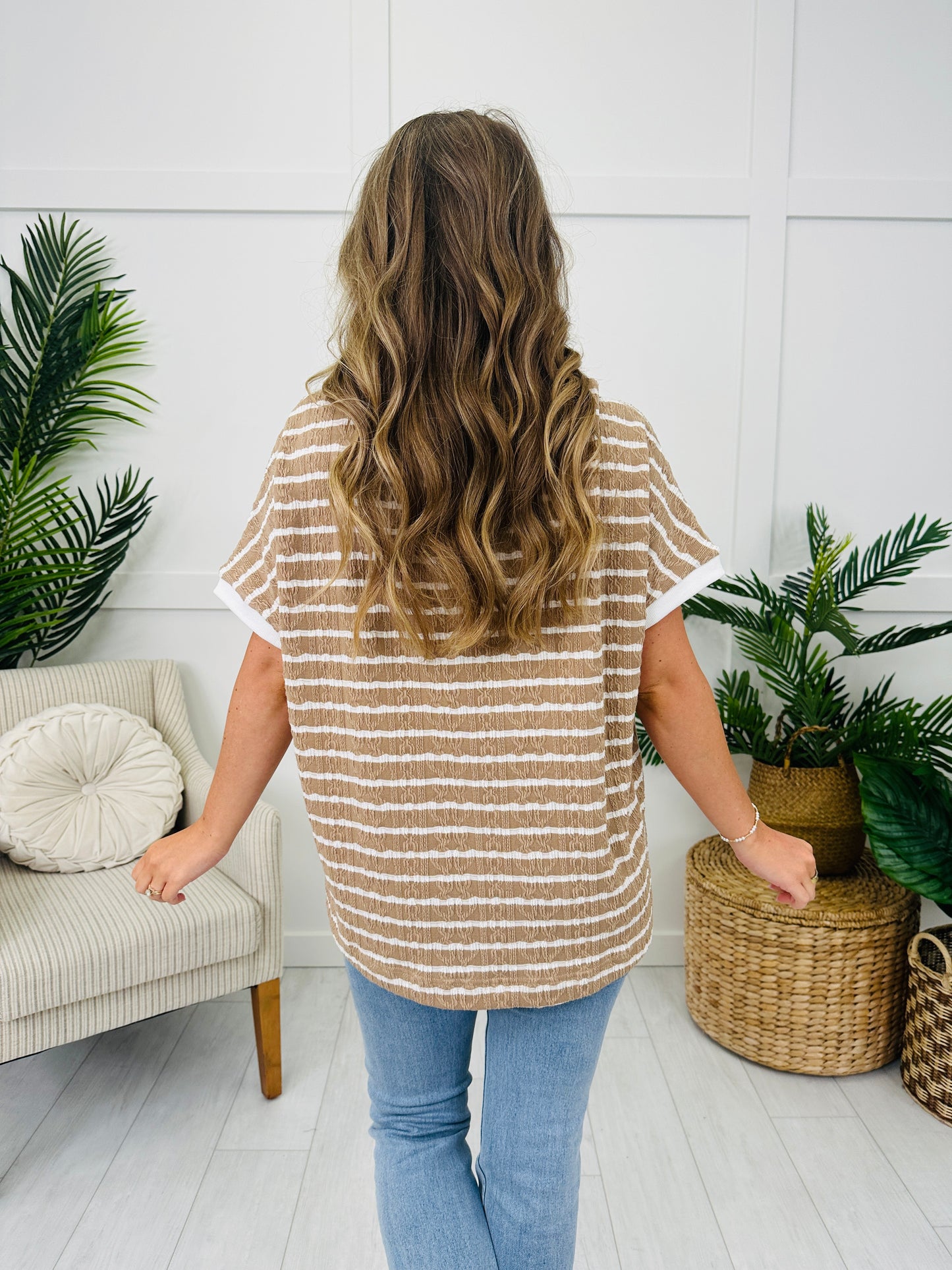 The Fine Line Top in Latte
