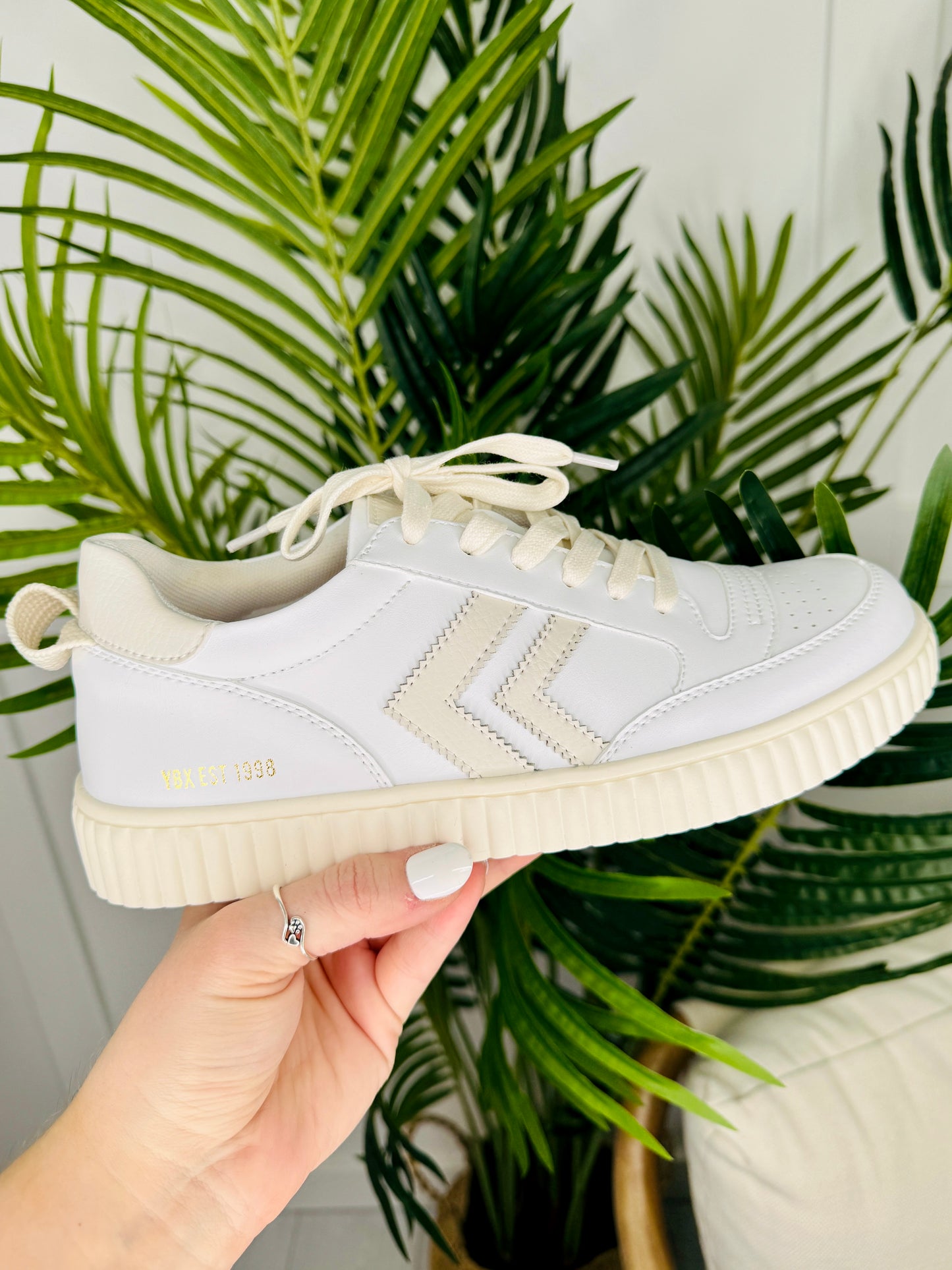 Cloud Stride Sneakers in White