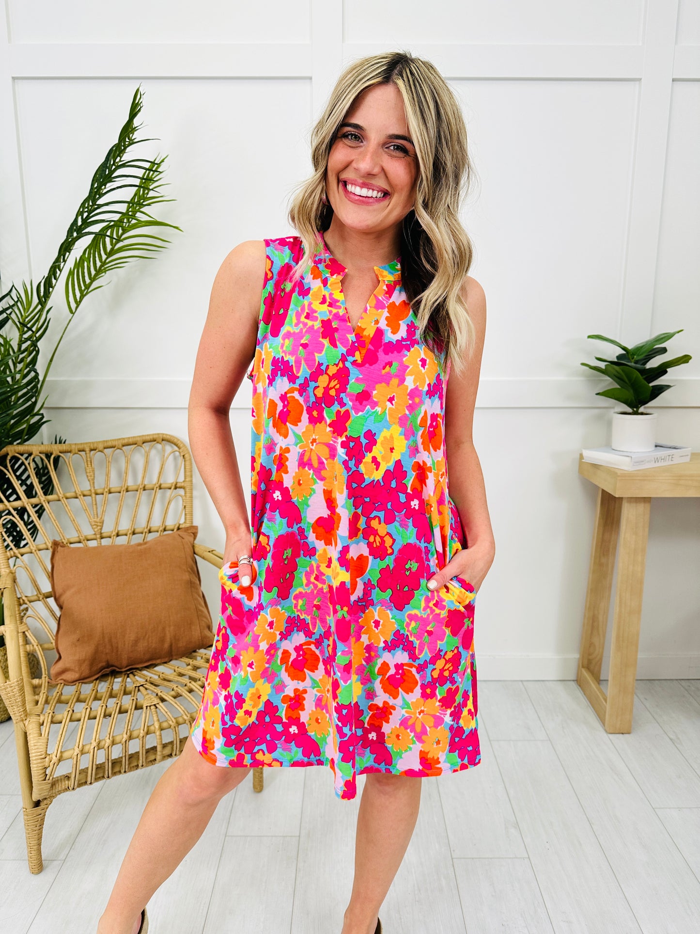 Palms And Plans Dress in Cabo Print