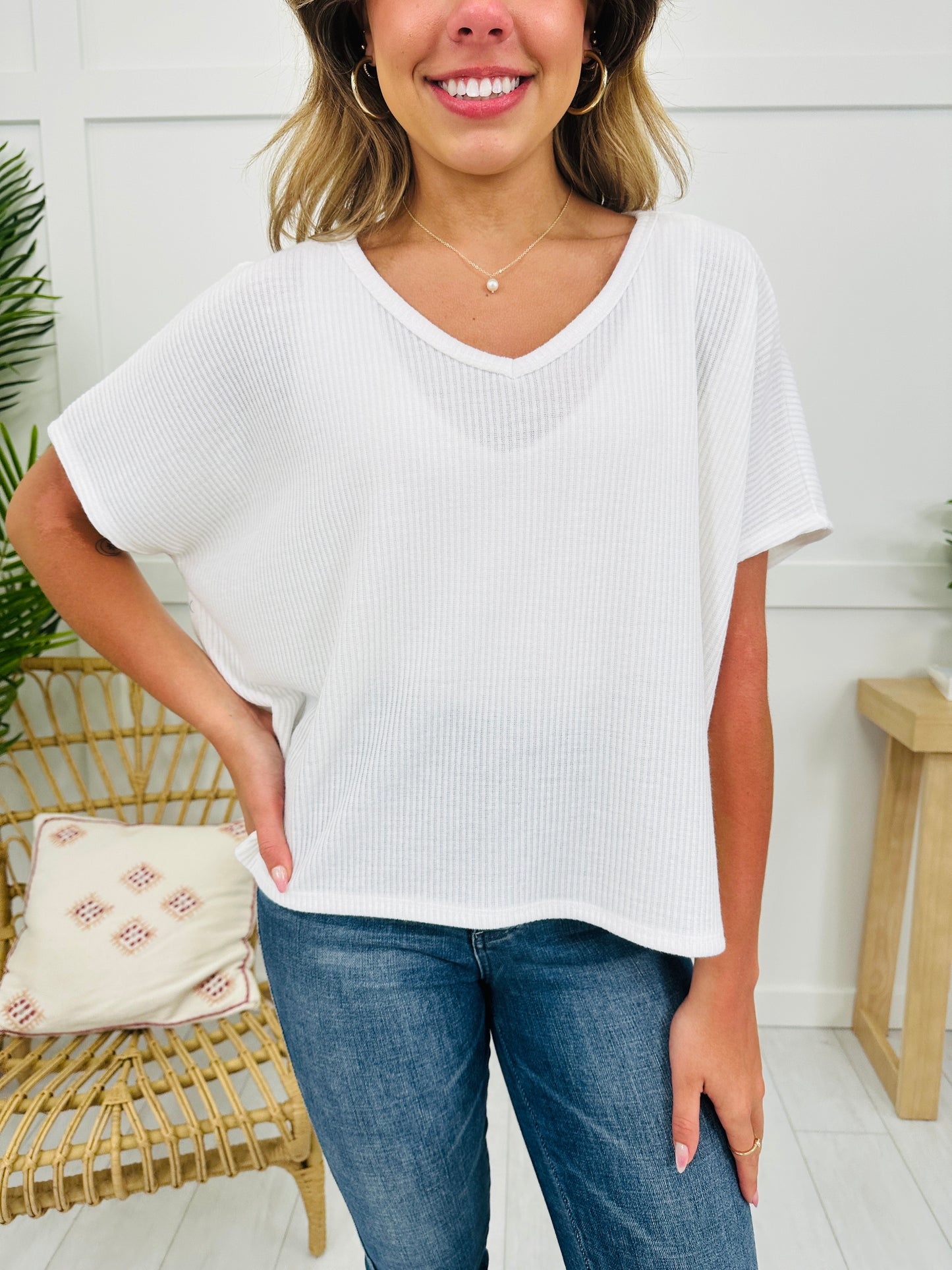 DOORBUSTER! Perfectly Simple Top- Multiple Colors!