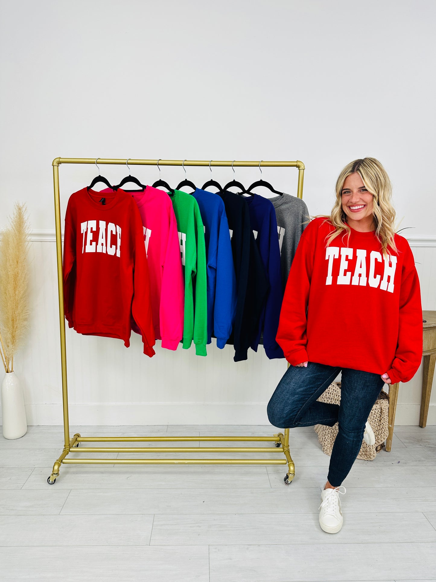 Teach Graphic Sweatshirt--Multiple Colors!