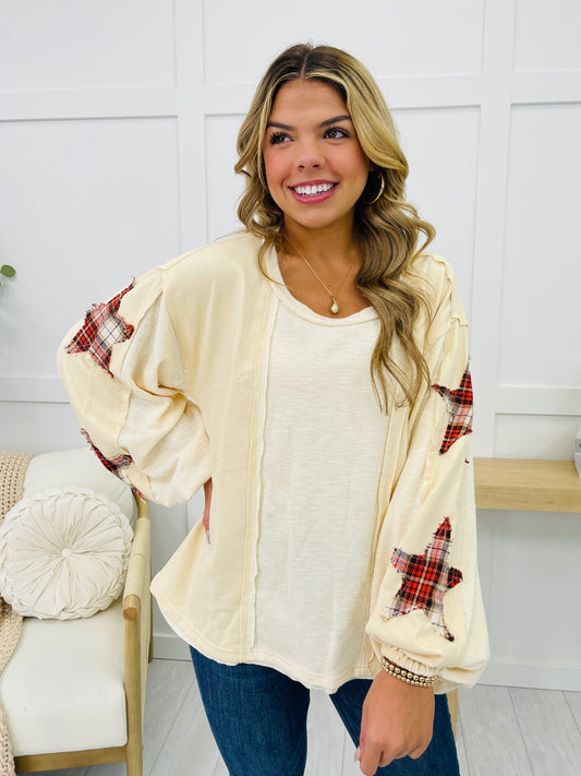 Whispering Hues Top In Cream Multi