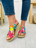 Hibiscus Heights Wedges In White Floral Multi