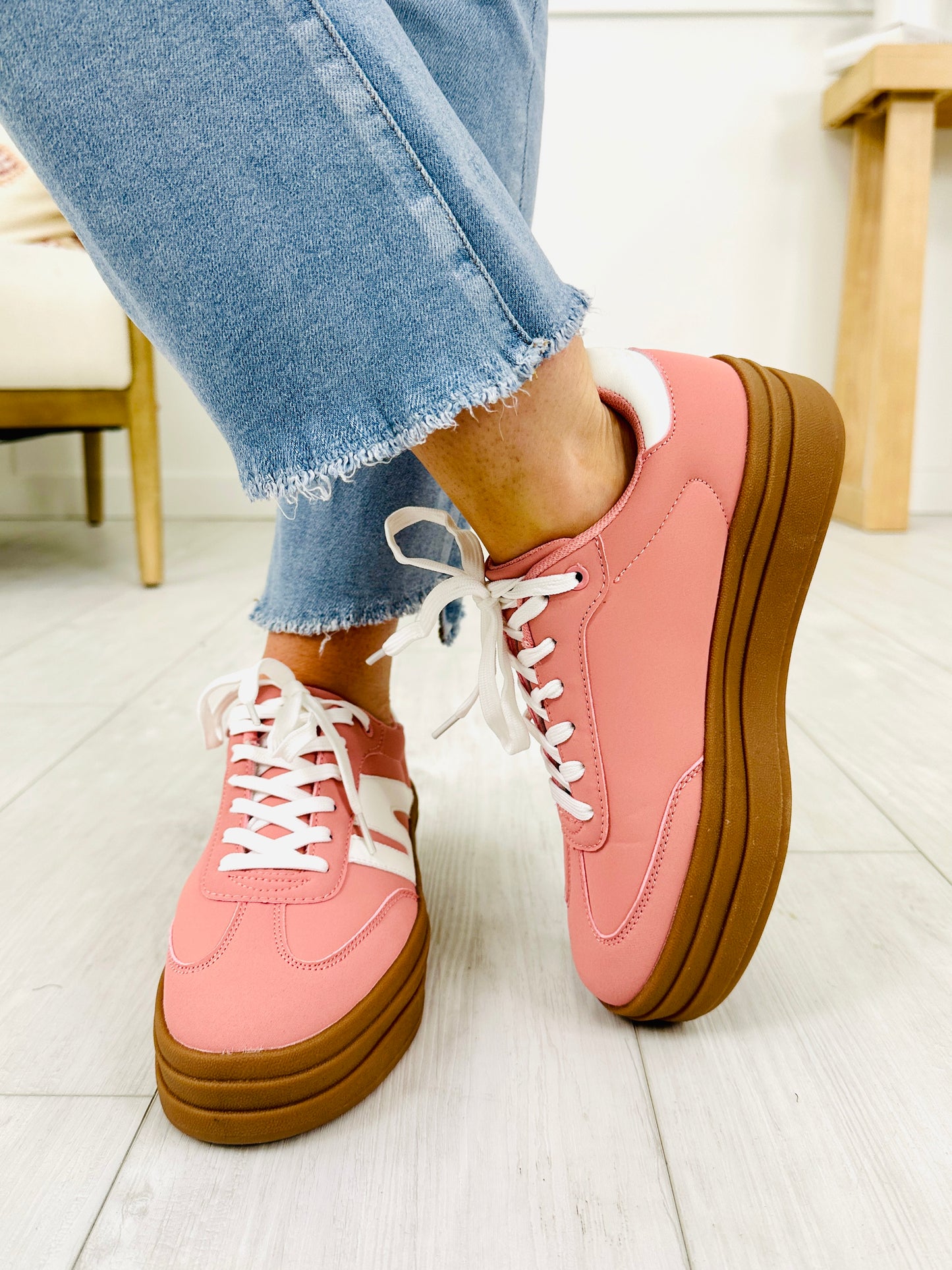 Sugar Stride Sneakers in Blush