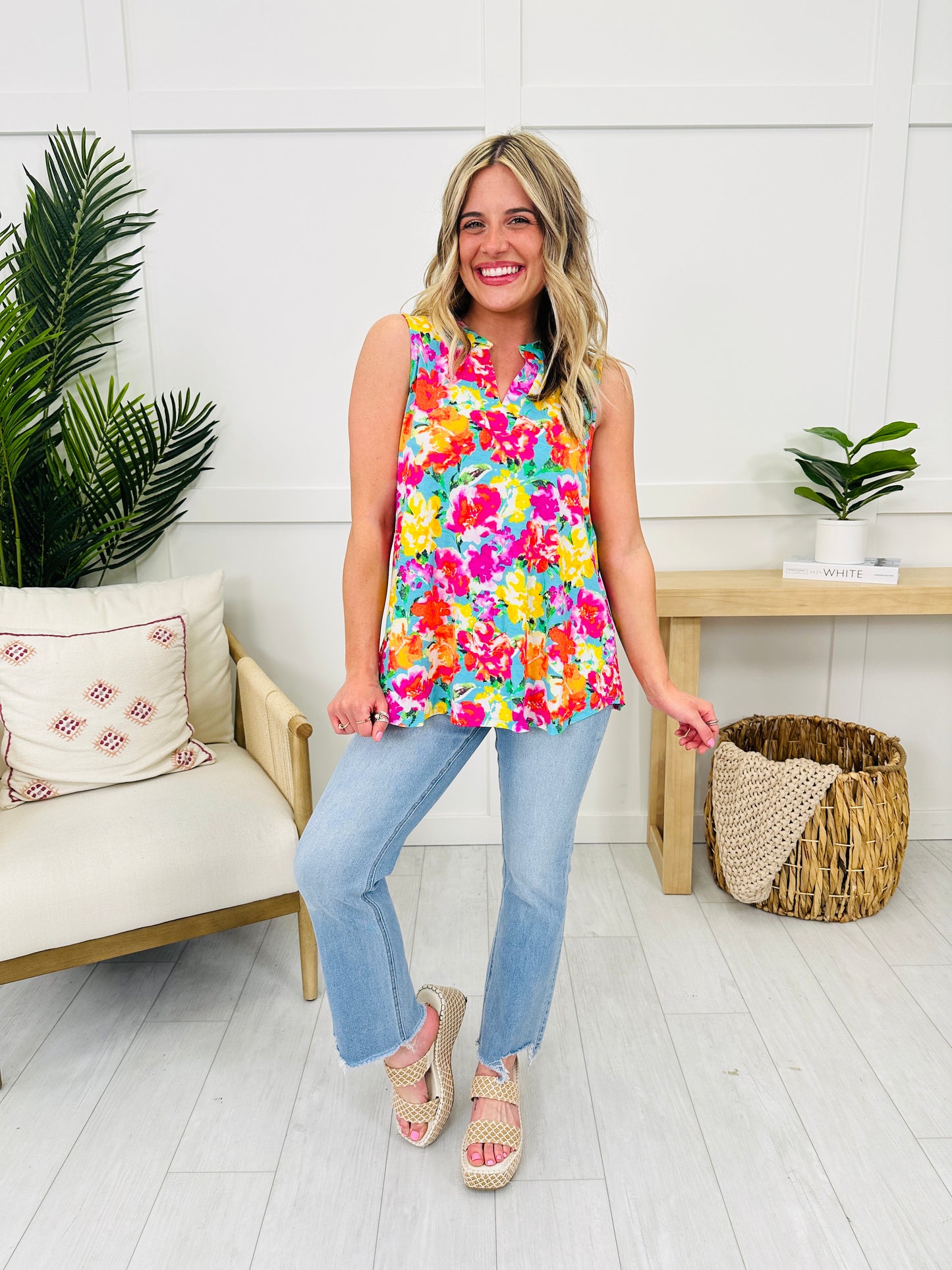 Sunny Days Tank Top in Palm Beach