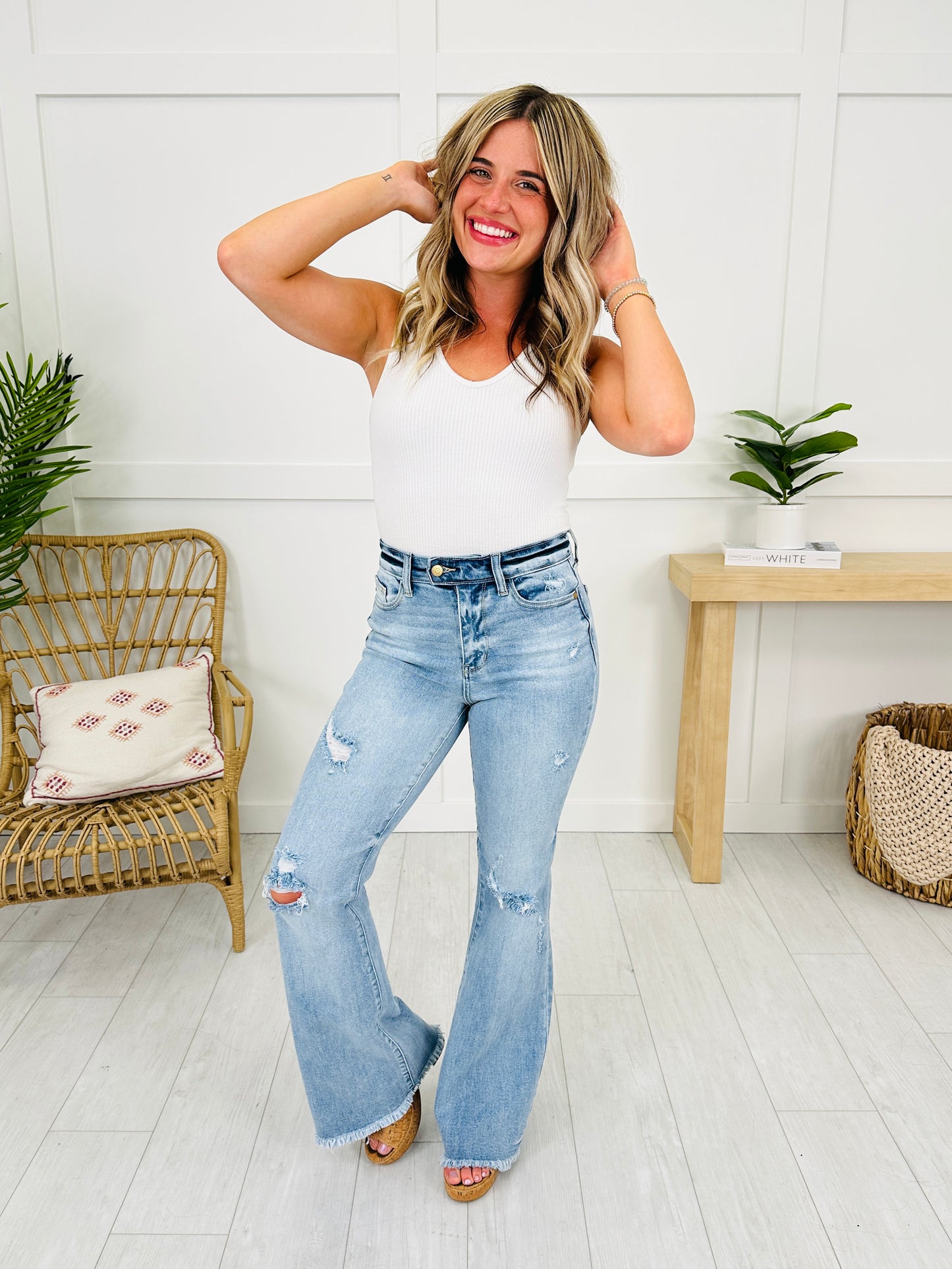 Judy Blue Look Good, Feel Better Flare Jeans
