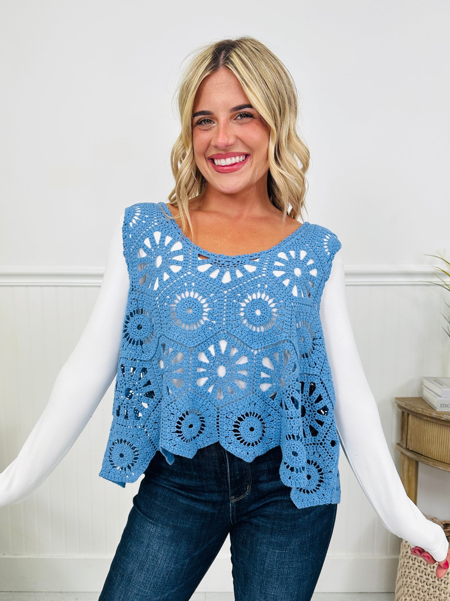 Crochet All Day Top-- Multiple Colors!