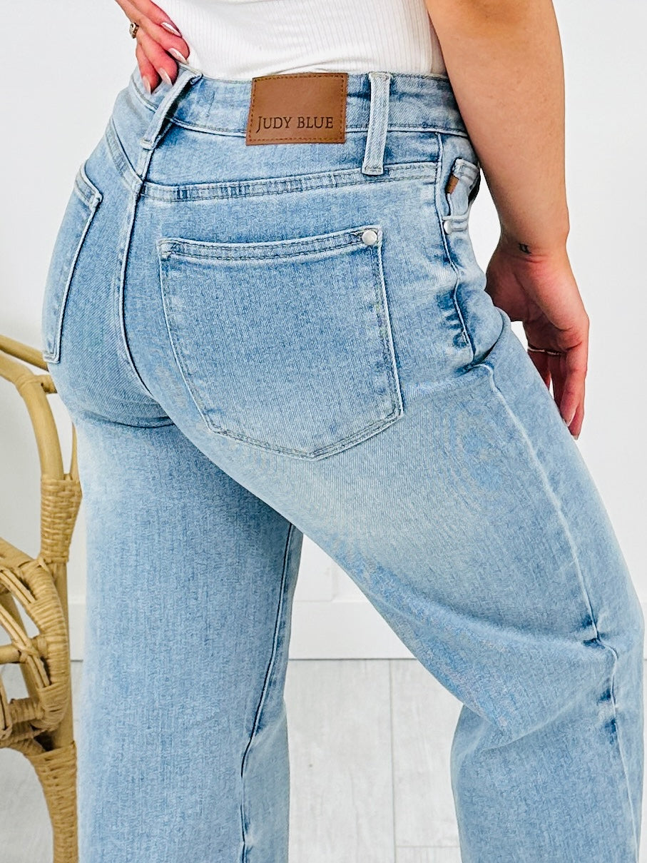 Judy Blue Release Your Inhibitions Wide Leg Jeans