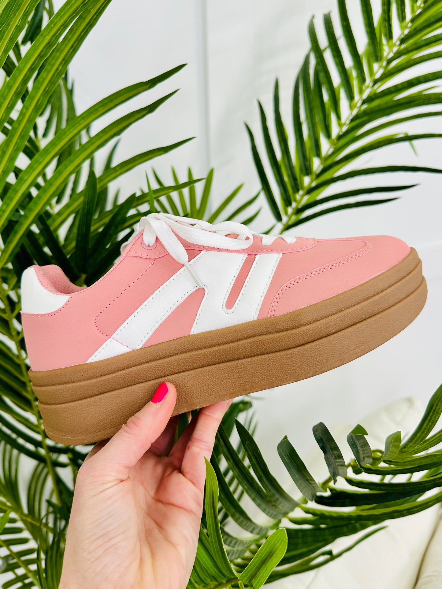 Sugar Stride Sneakers in Blush