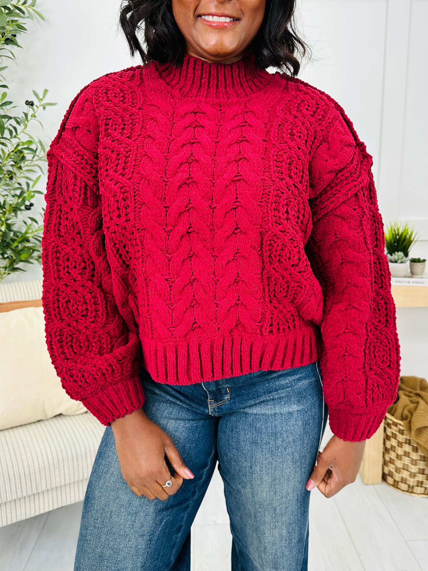 DOORBUSTER! The Cable Club Sweater- Multiple Colors!