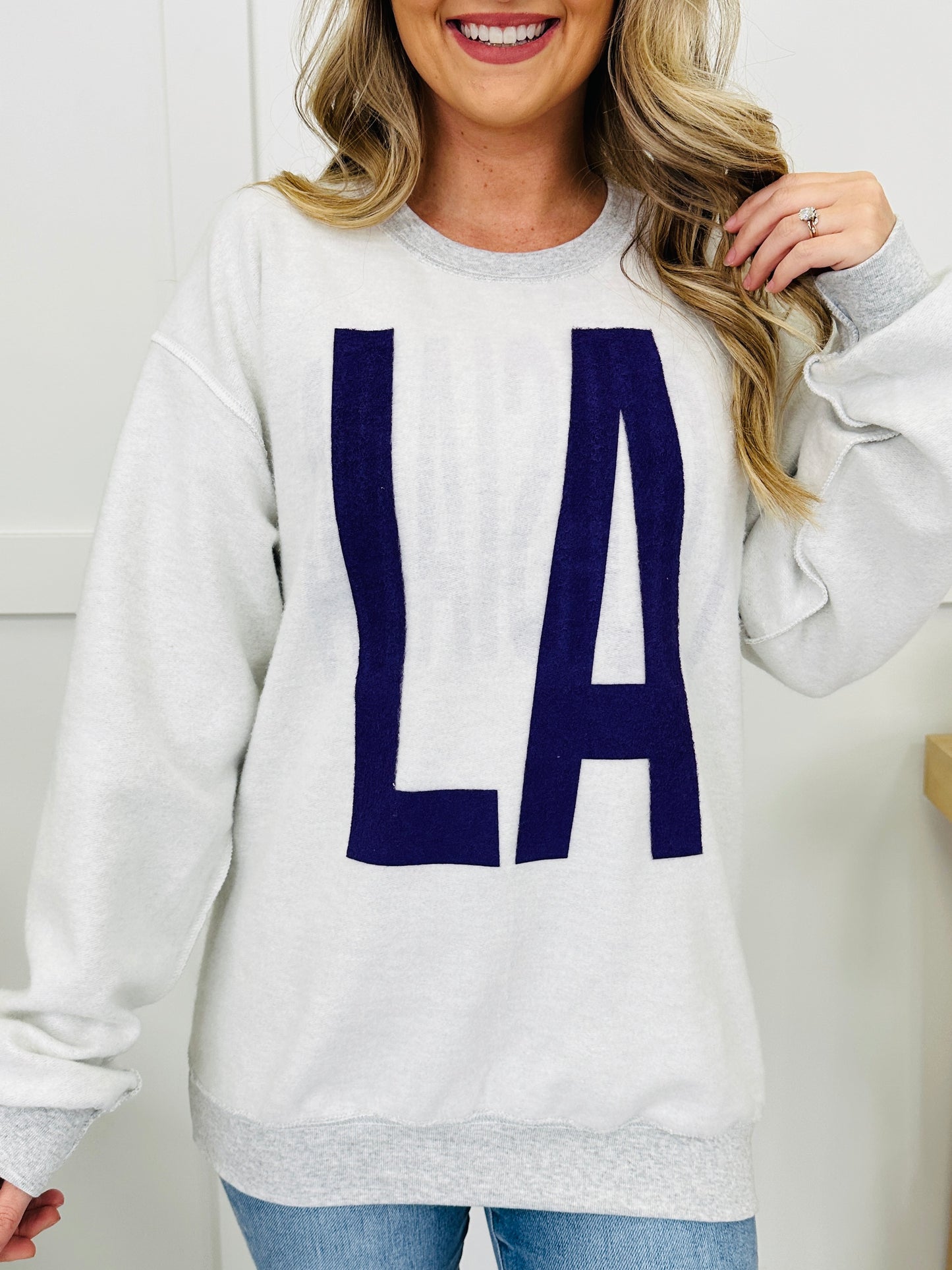Louisiana Reversible LA Graphic Crewneck Sweatshirt
