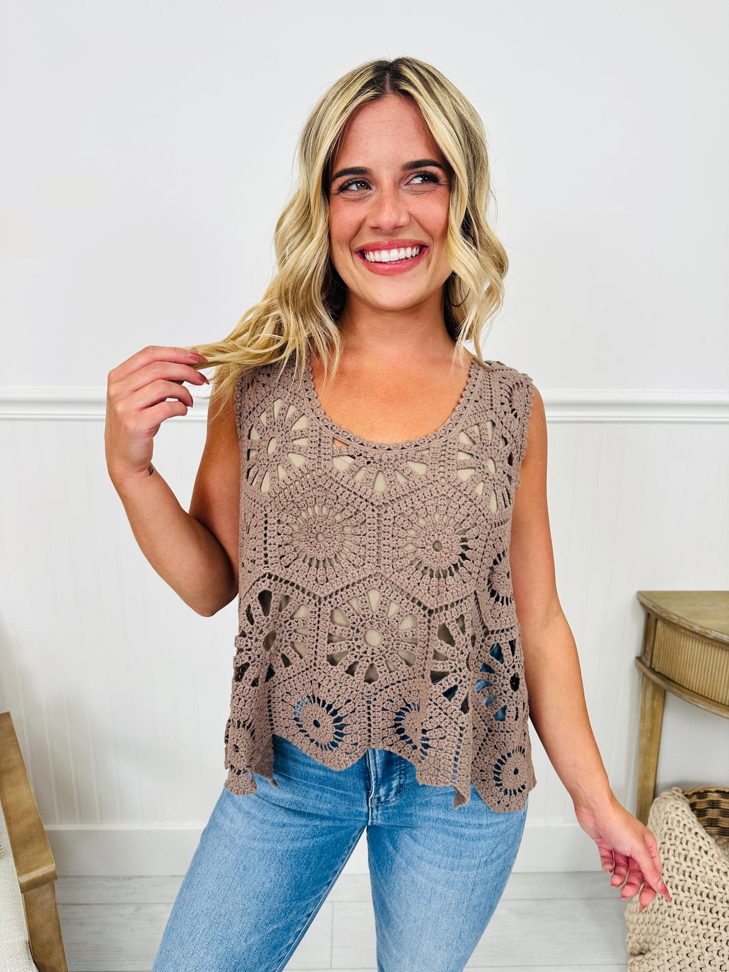 Crochet All Day Top-- Multiple Colors!