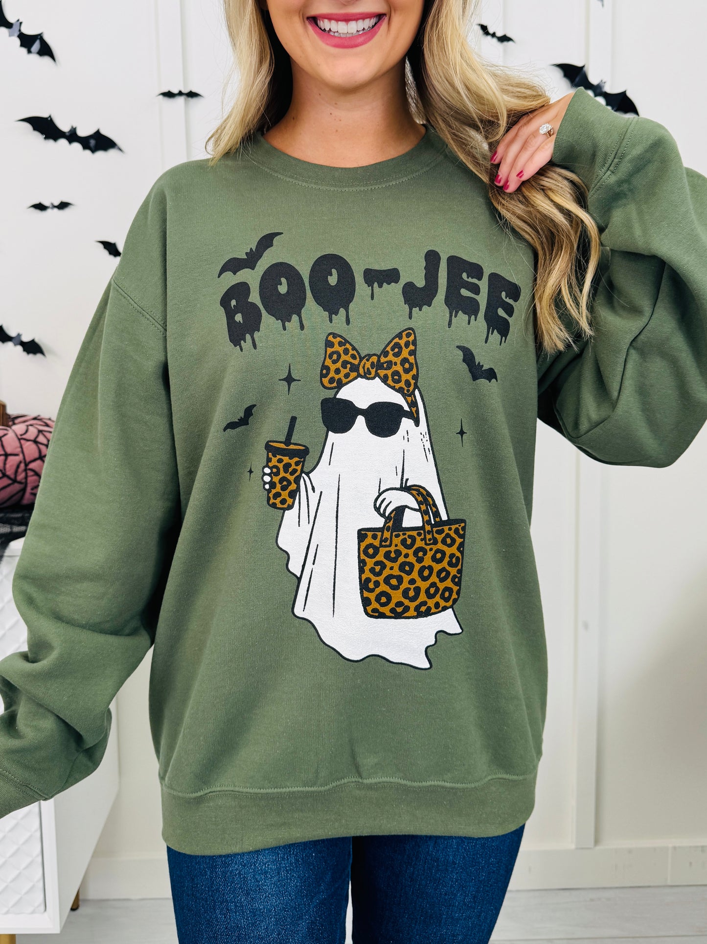Boo-Jee Graphic Crewneck Sweatshirt-Multiple Colors!