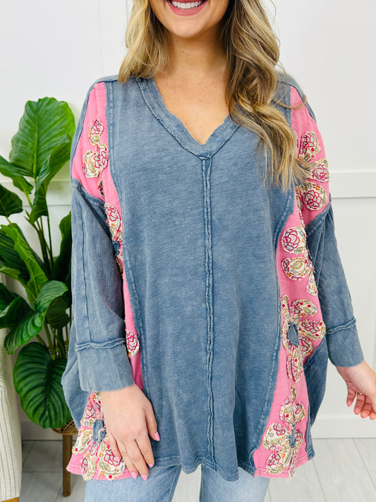 Threaded Petals Pullover